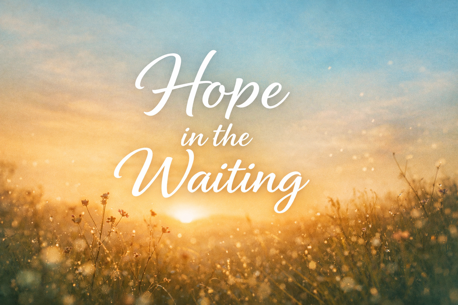 Hope in the Waiting