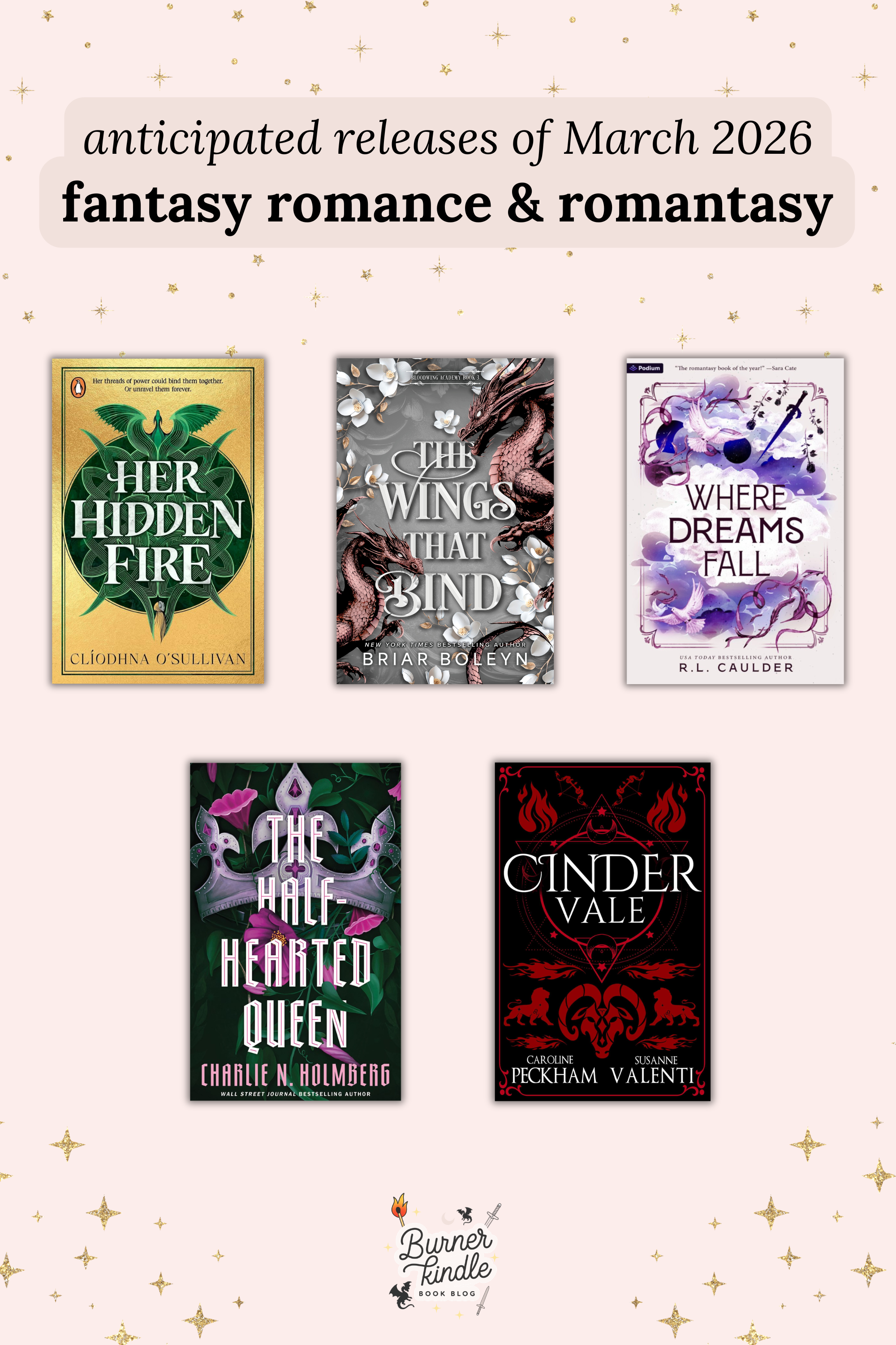 New Fantasy Romance and Romantasy Books - March 2026