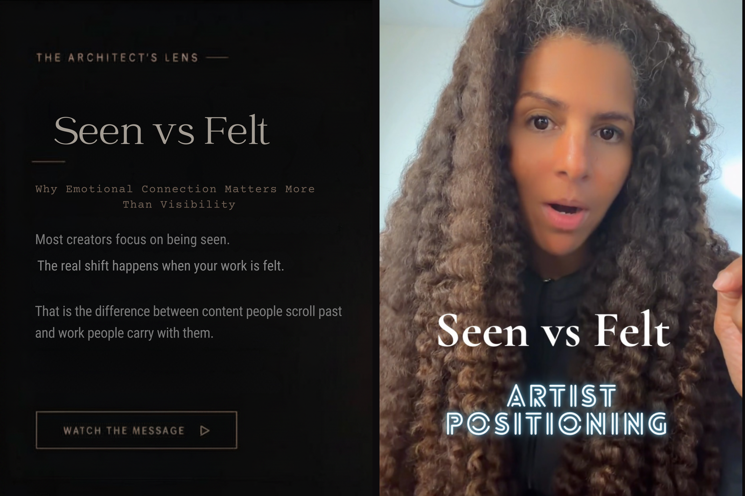 Seen vs. Felt: Why Emotional Connection Matters More Than Visibility