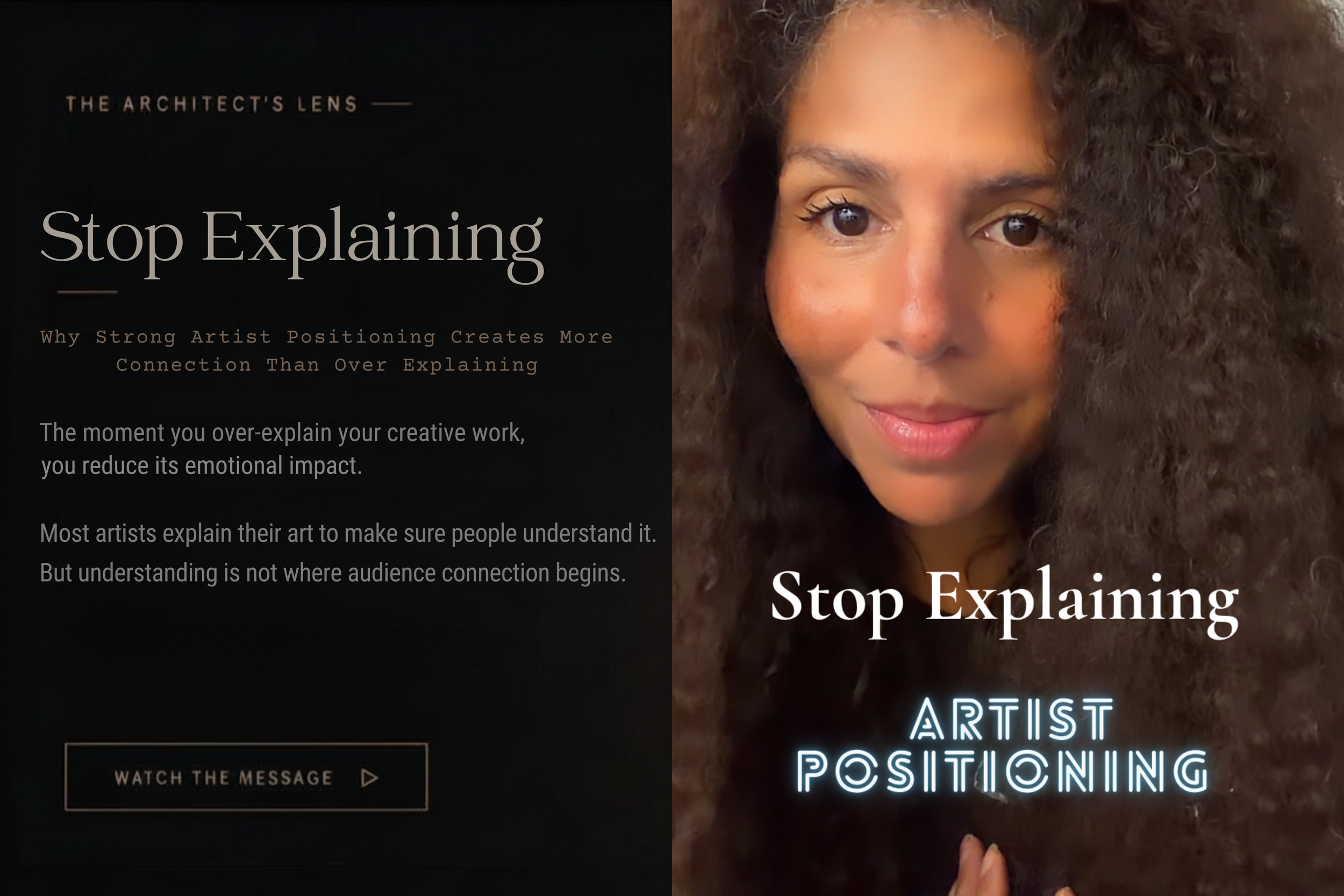 Stop Explaining: Why Strong Artist Positioning Creates More Connection Than Over Explaining