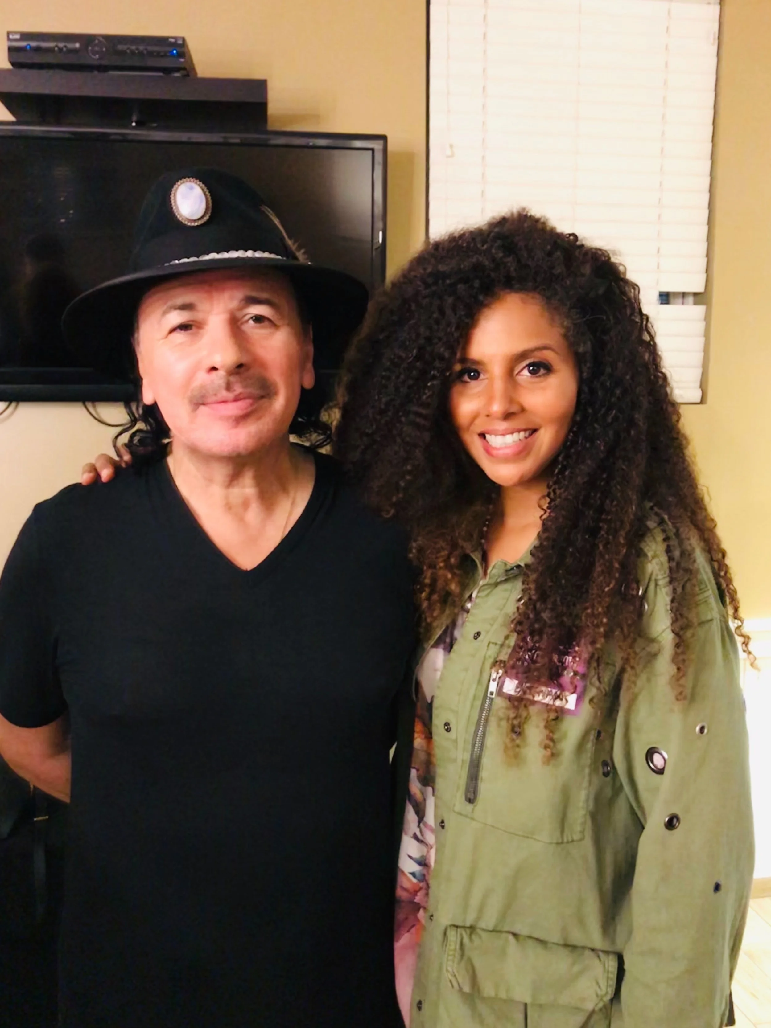 Kyera and Carlos in New York following the release of Passion.