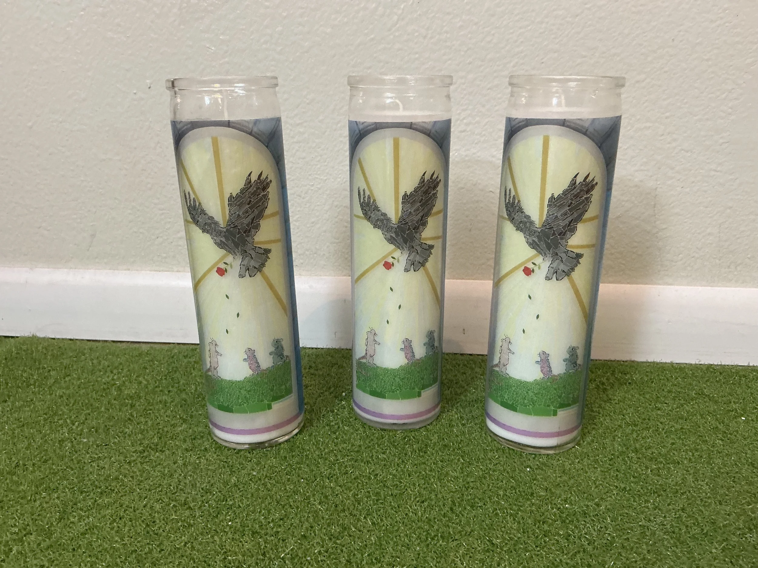 Our Holy Pigeon Prayer Candle