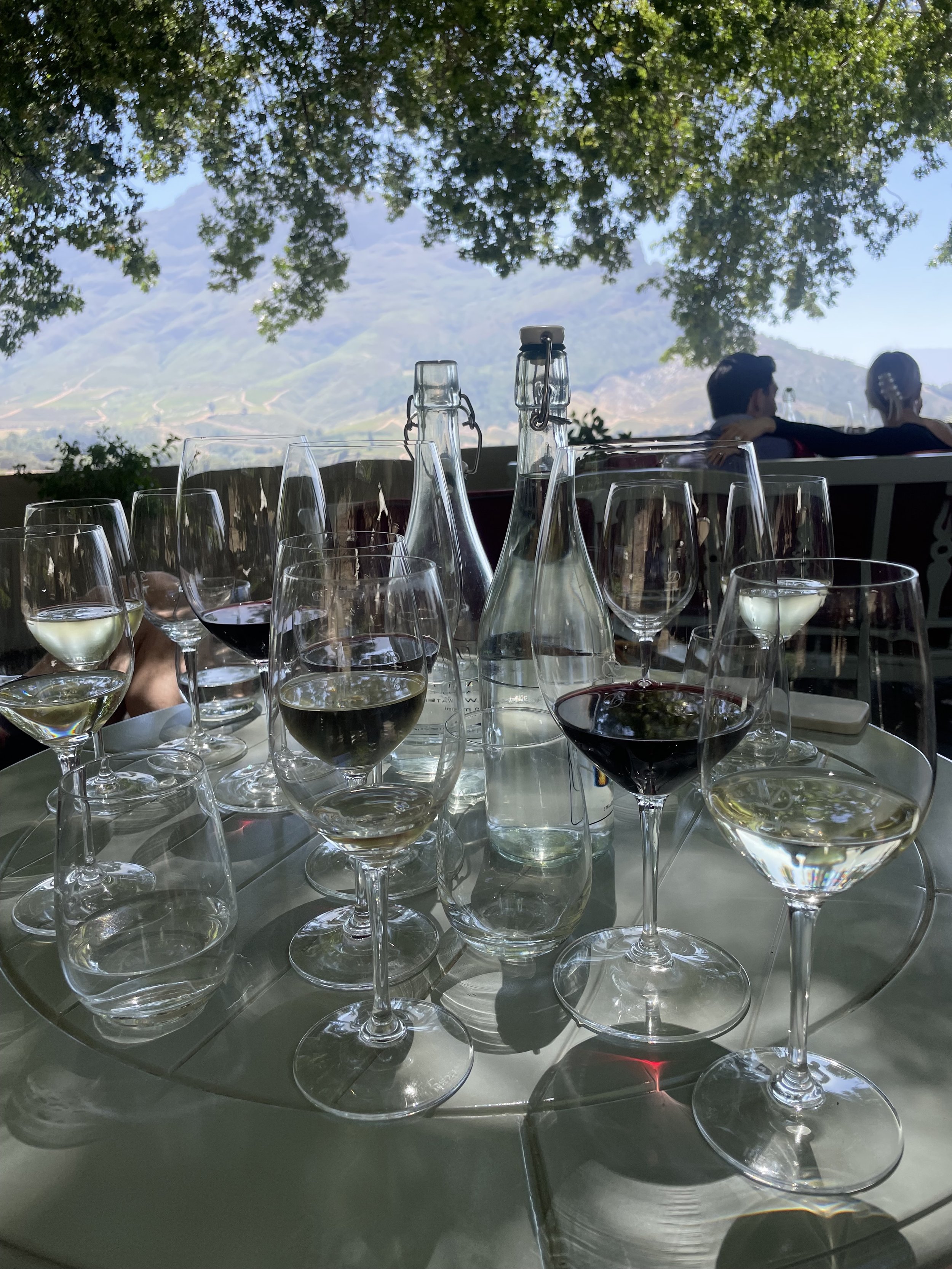 Wine Glasses at Delaire Graff Estate