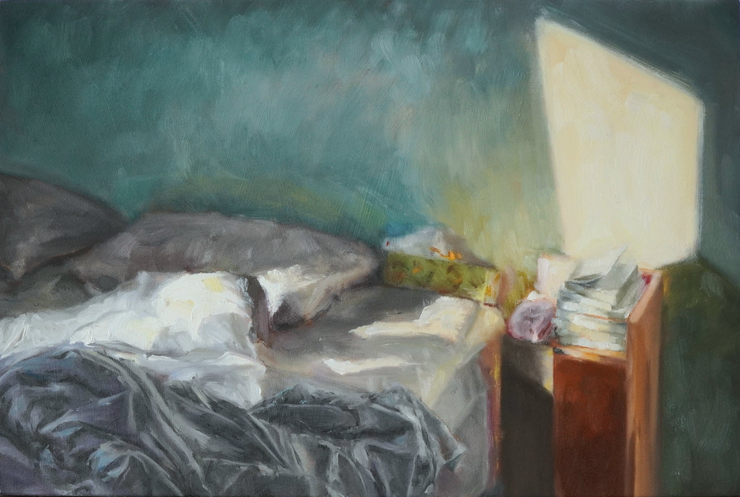 Lingering. 12" X 18". SOLD