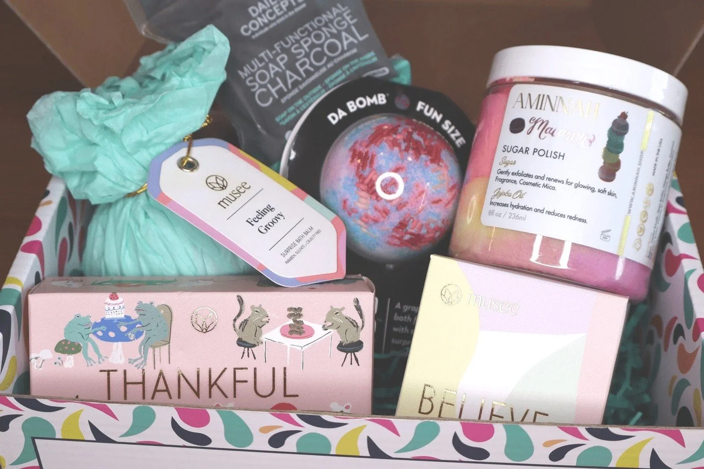 Get ready to relax, recharge, and remind yourself how amazing you are! This colorful, confidence-boosting bath set was made to turn your tub into your own mini spa day. Get this bundle because self-care should always be fun! 

Check out our 'feel goo