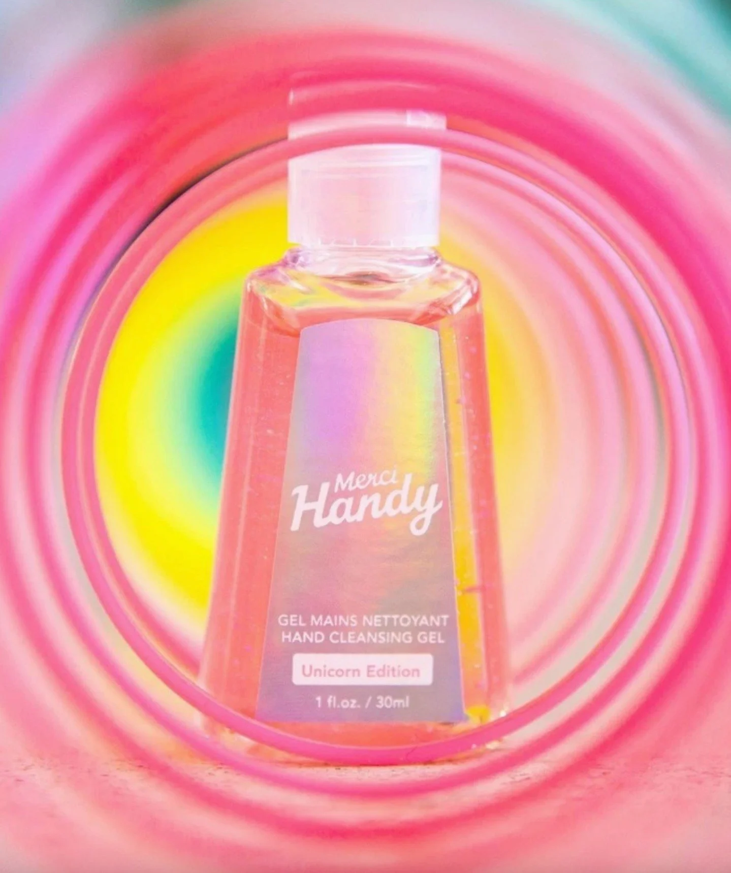 The new Unicorn Edition Hand Sanitizer is now available in the January box!

Don't miss out on this months gift box, subscribe at onegirlinsipred.com by December 31 to receive  this item.