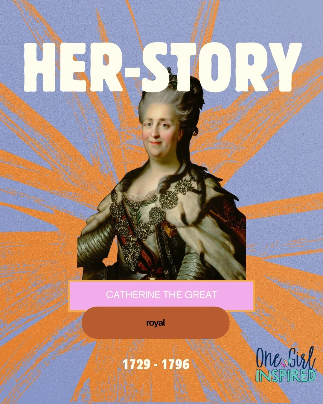 HER-story Tuesdays: Catherine The Great , 1729 - 1796
Russian Empress.

Catherine the Great was a visionary ruler who transformed Russia into a European powerhouse. 

Catherine was seen as a great leader, during what is considered to be the golden ag