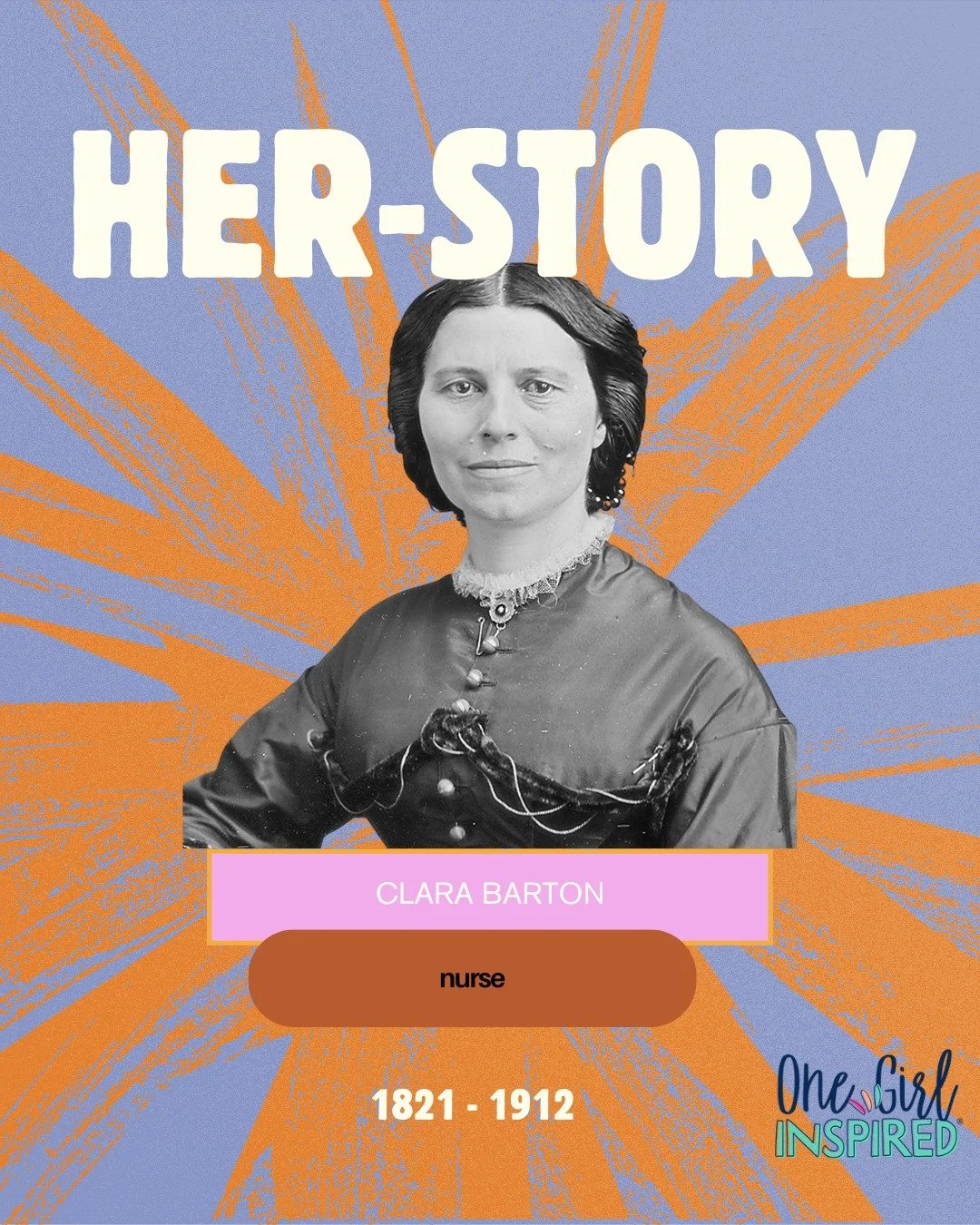 HER-story Tuesdays: Clara Barton, 1821 - 1912
American nurse. 

During the American Civil War Clara acted as a nurse and humanitarian. At this time there was no formal training so she had to teach herself as she provided care. 

Clara was a pioneer i