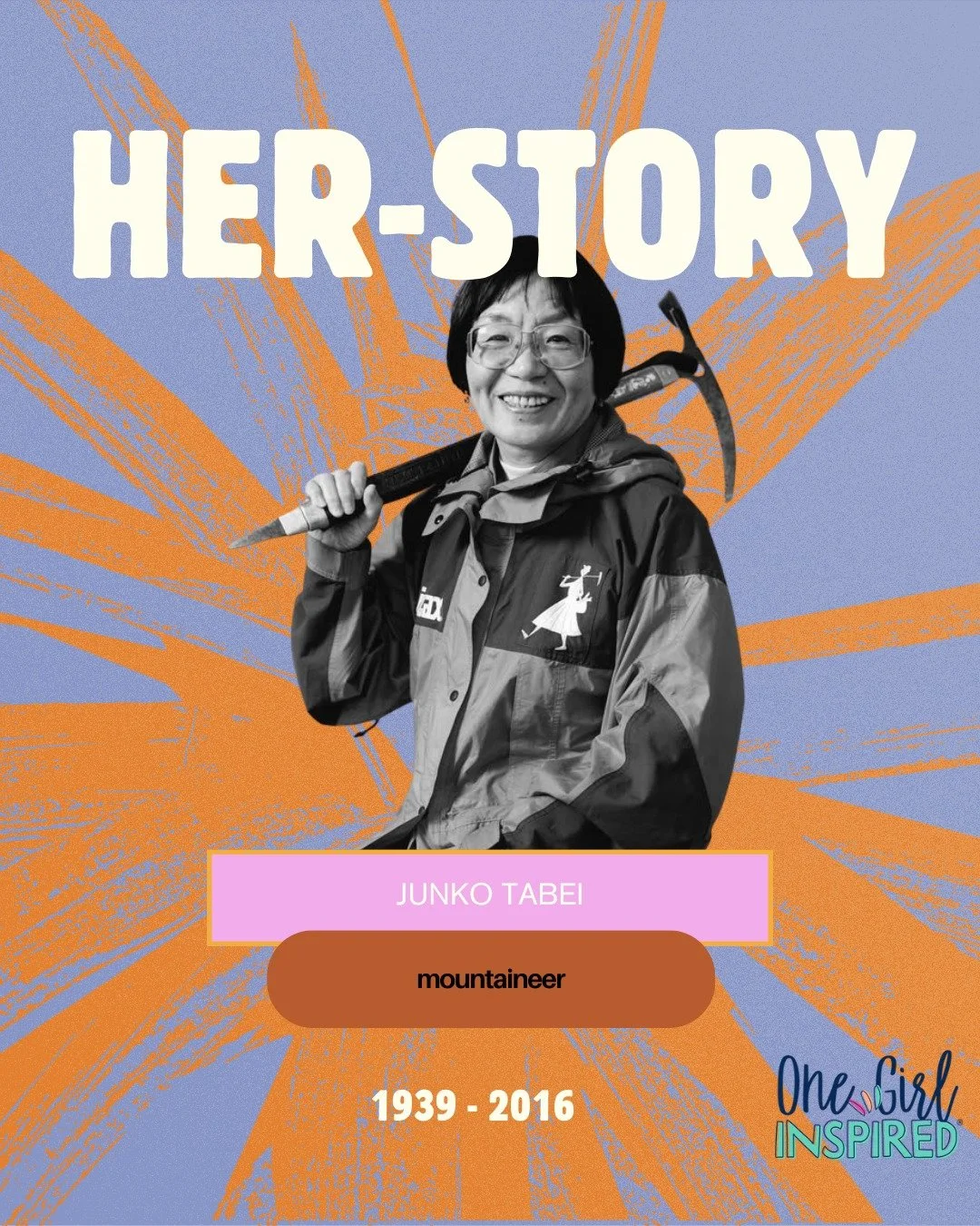 HER-story Tuesdays: Junko Tabei, 1939 - 2016
Japanese mountain climber and writer. 

Junko is one of the greatest mountain climbers to ever explore, with no challenge she wouldn't take on. She made history as the first woman to conquer both Mount Eve