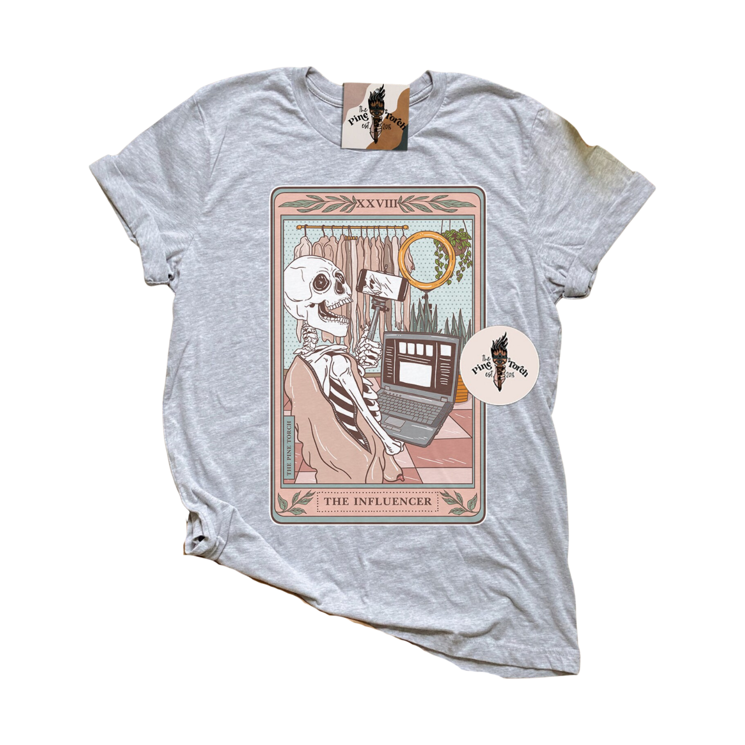 The Pine Torch The Influencer Tarot Card Shirt
