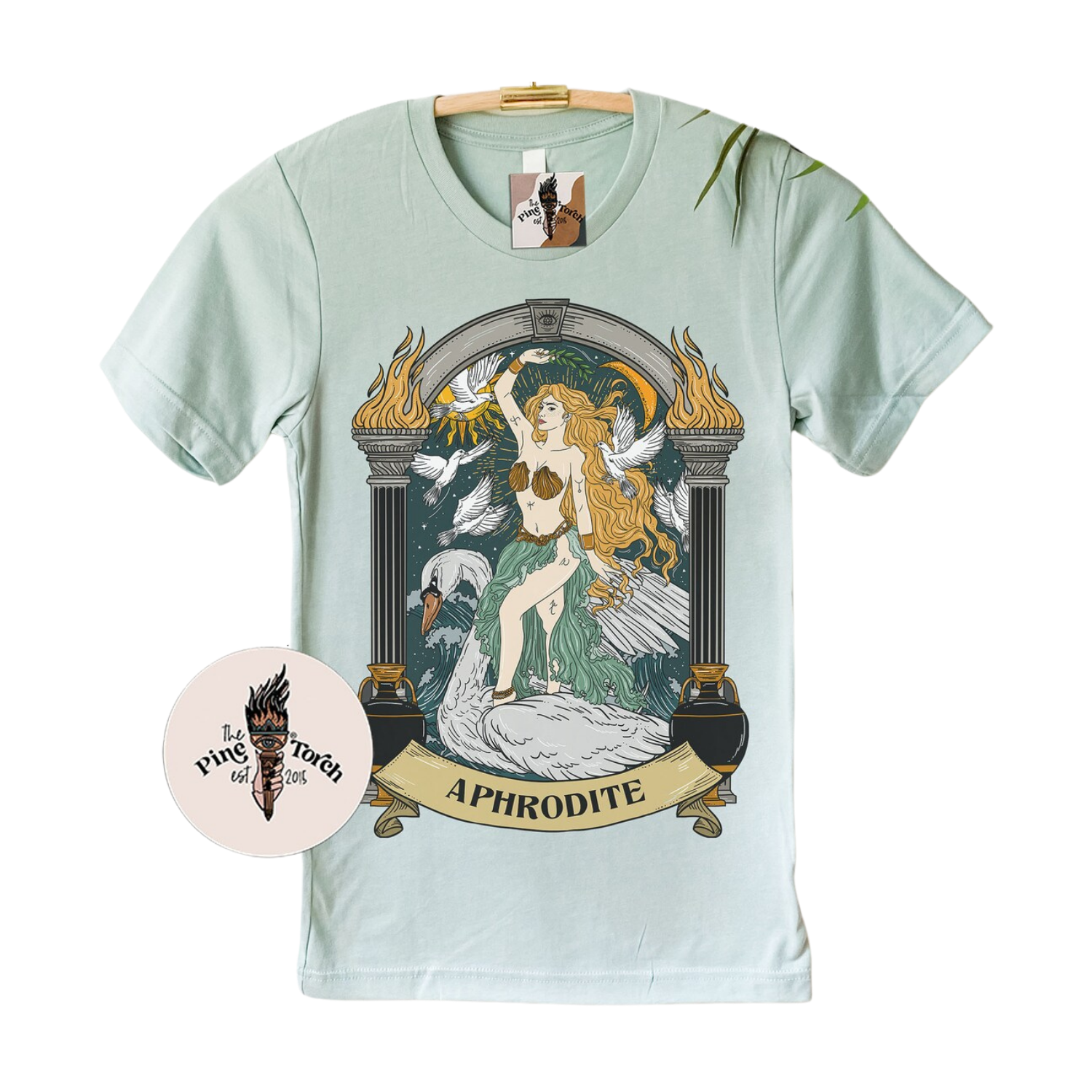 The Pine Torch Aphrodite Greek Goddess Shirt