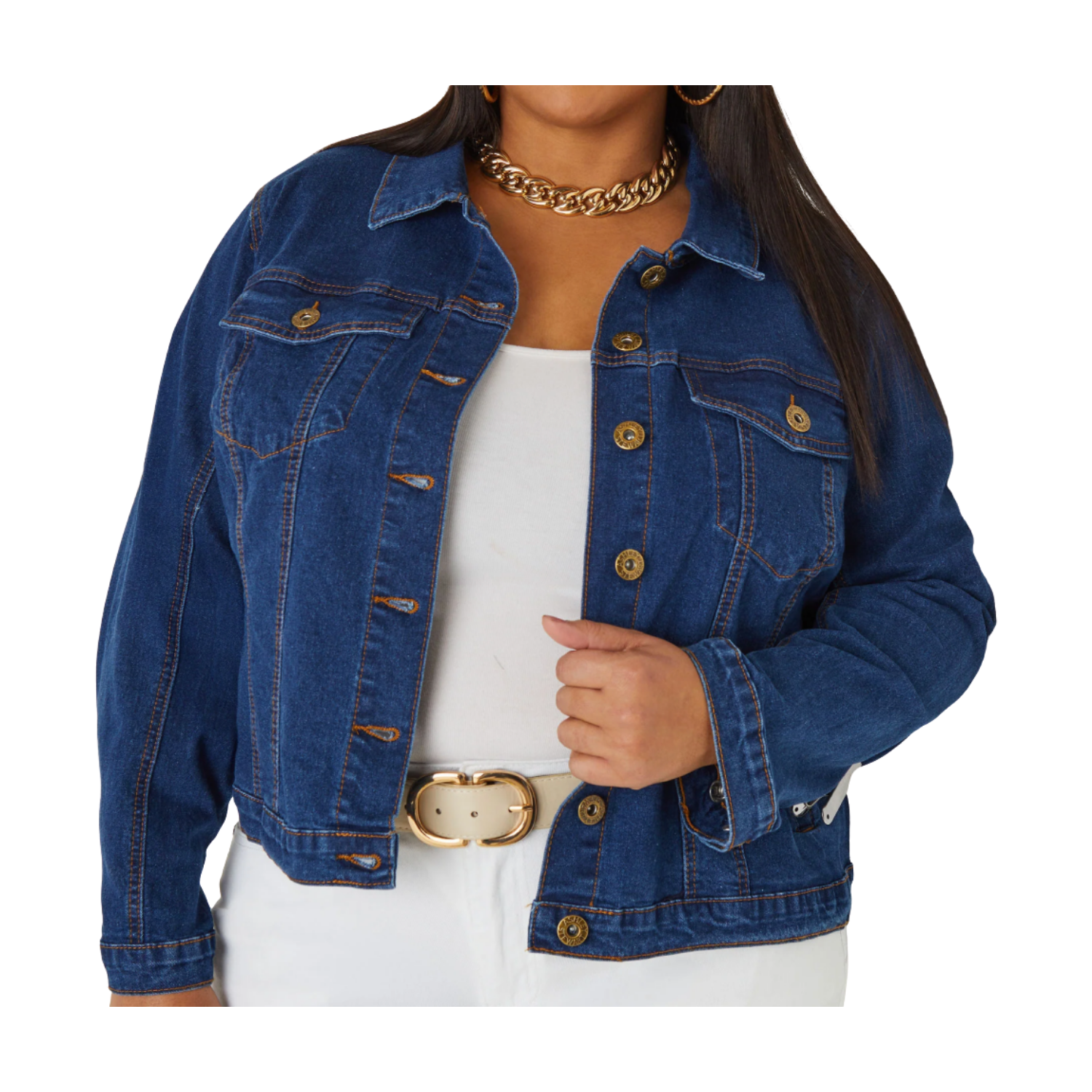 Ashley Stewart Classic Denim Jacket