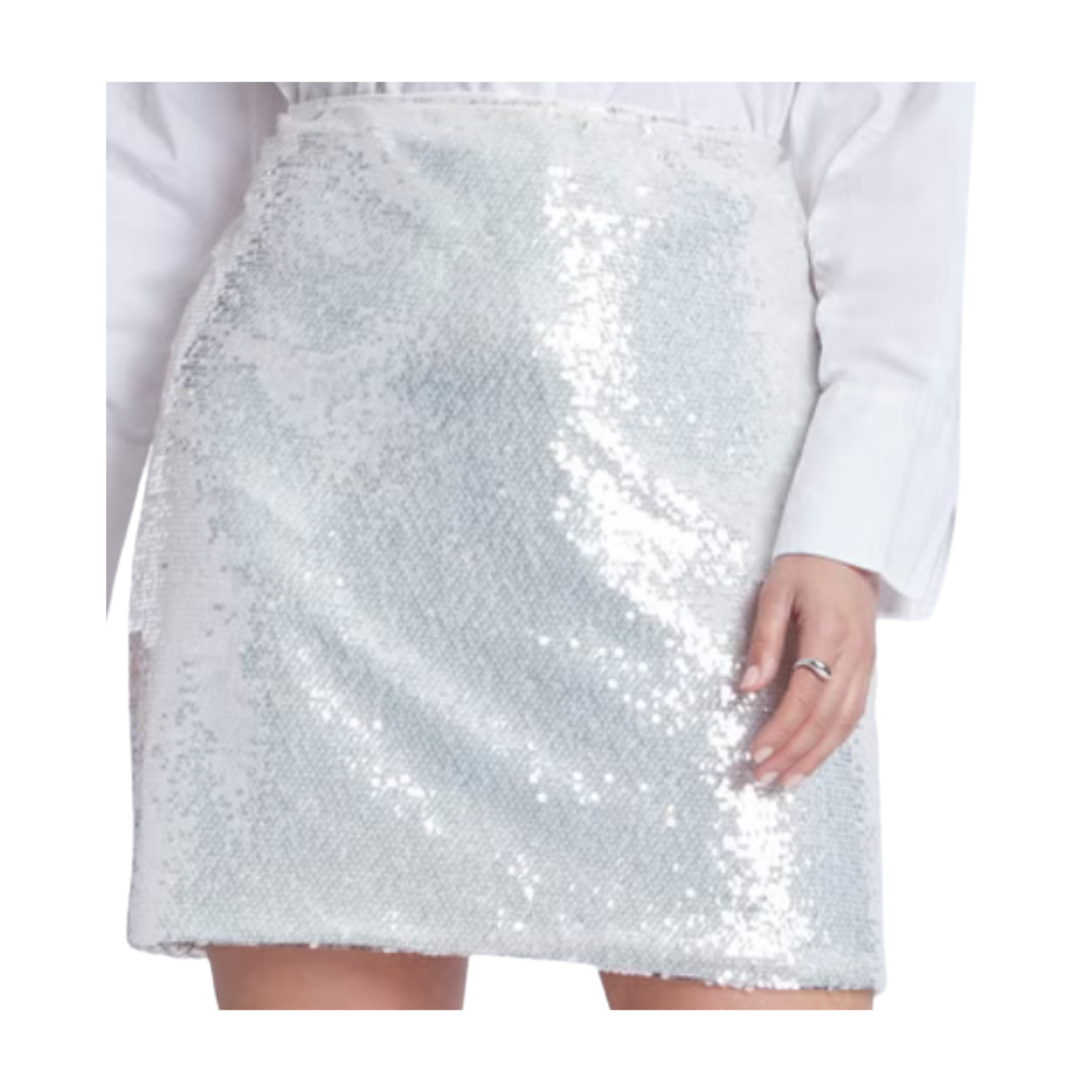 Eloquii Sequin Mini Skirt
