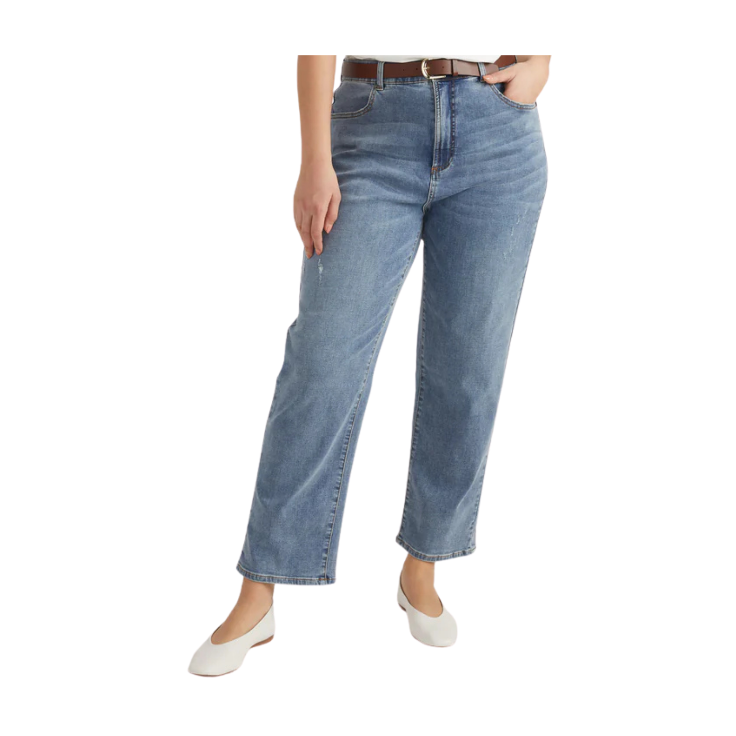 Universal Standard Ella High Rise Straight Leg Jeans