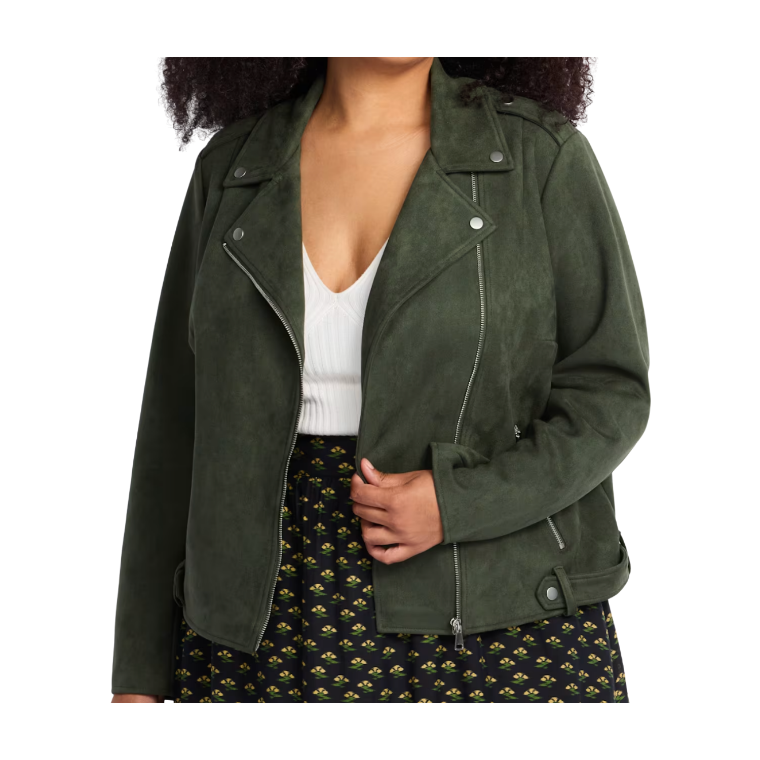 Stitch Fix Faux Suede Moto Jacket