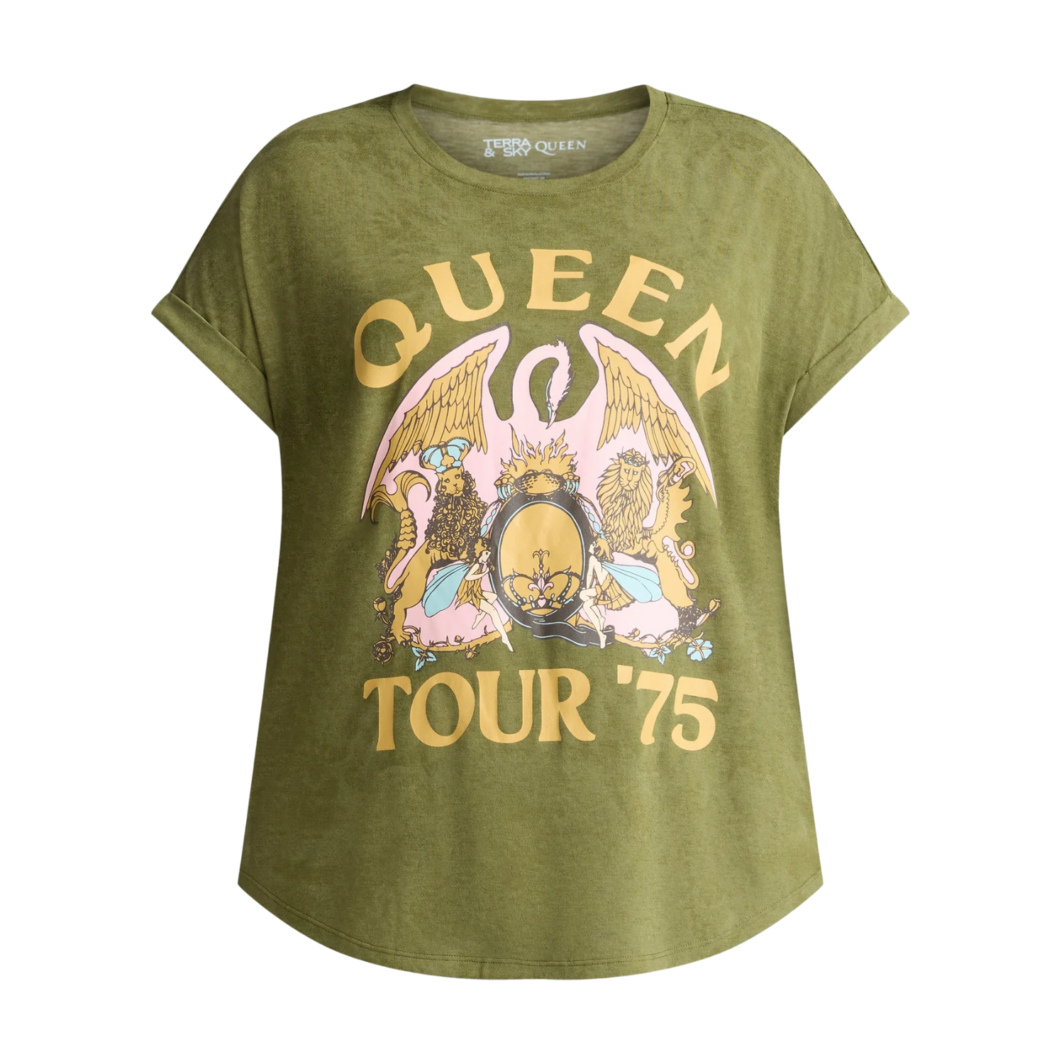 Terra &amp; Sky Queen Graphic Band Tee