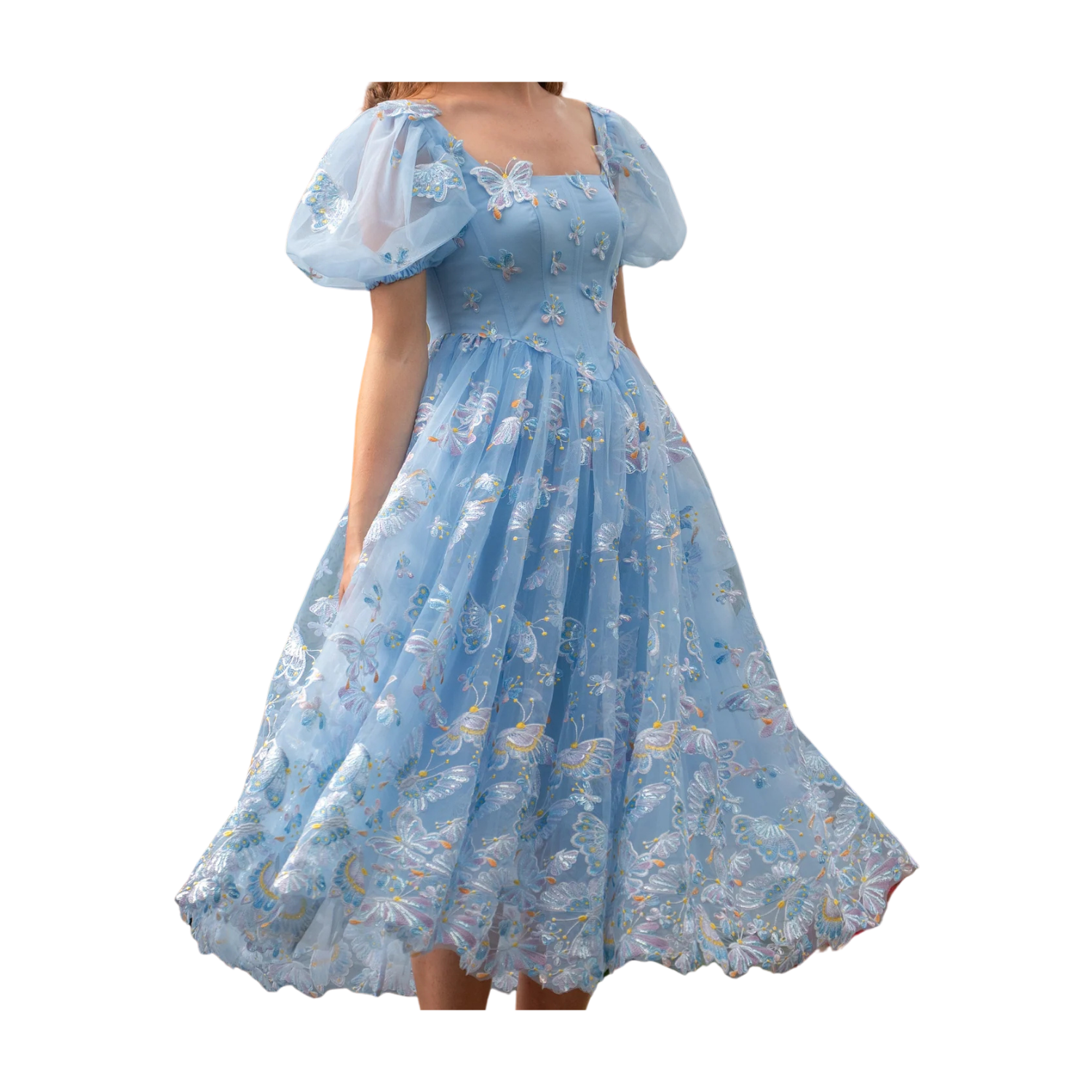 Fairy Tong Butterfly Paradise Midi Dress