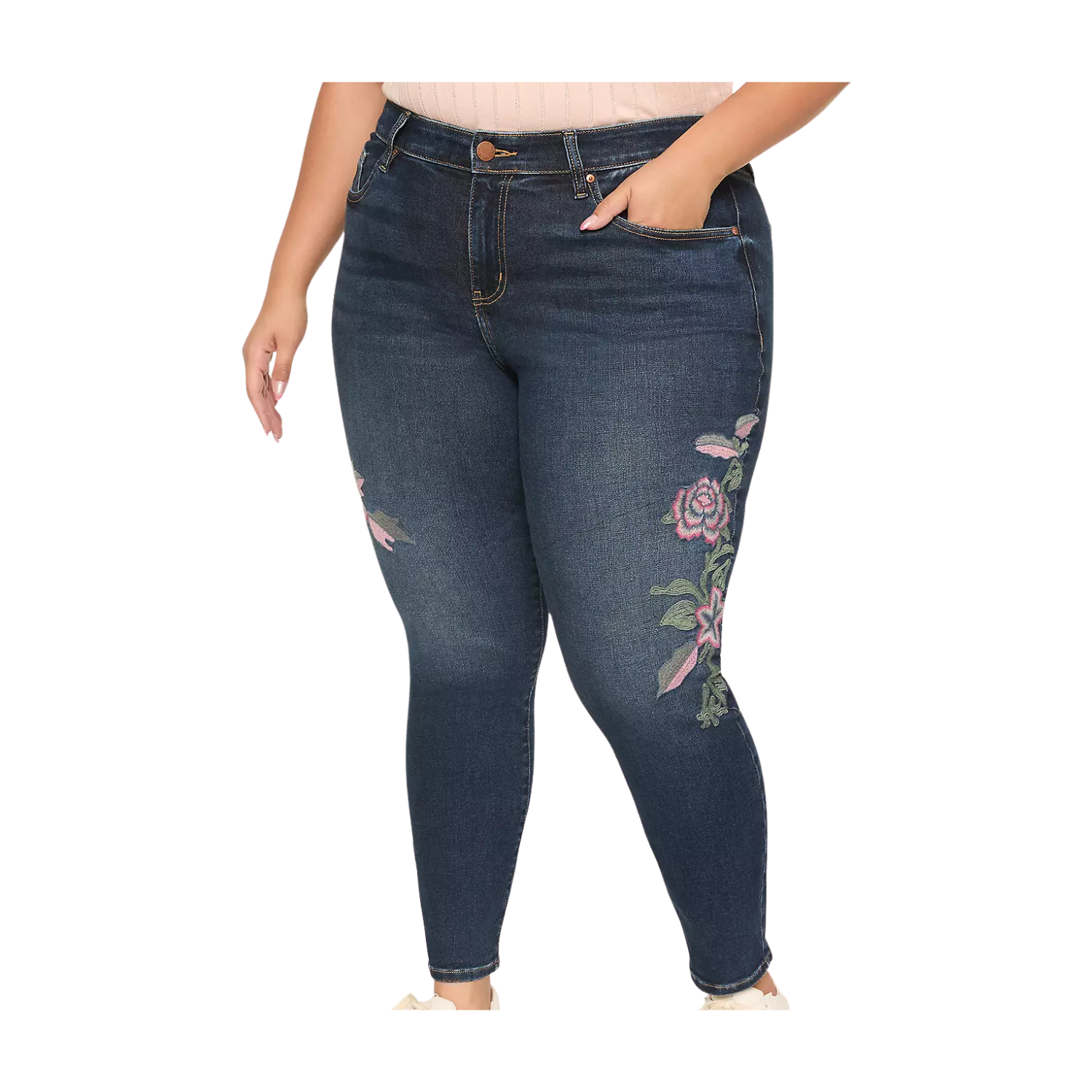 Lane Bryant Embroidered Skinny Jean
