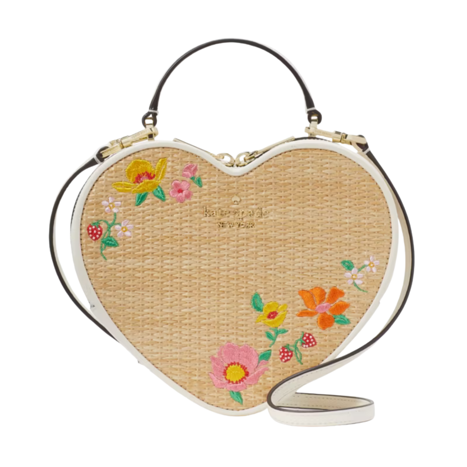 Kate Spade Love Shack Rattan Heart Crossbody