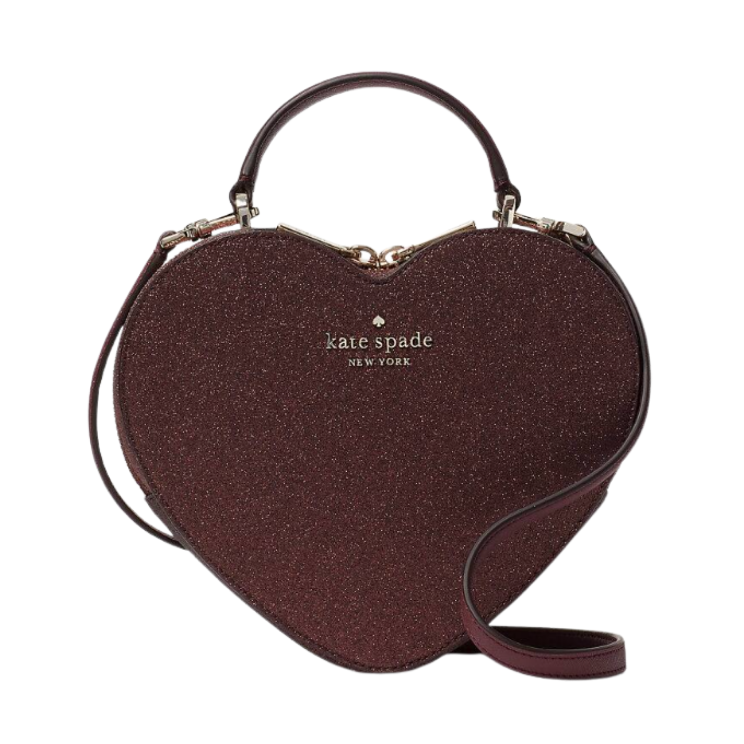 Kate Spade Love Shack Glitter Heart Bag in Deep Nova