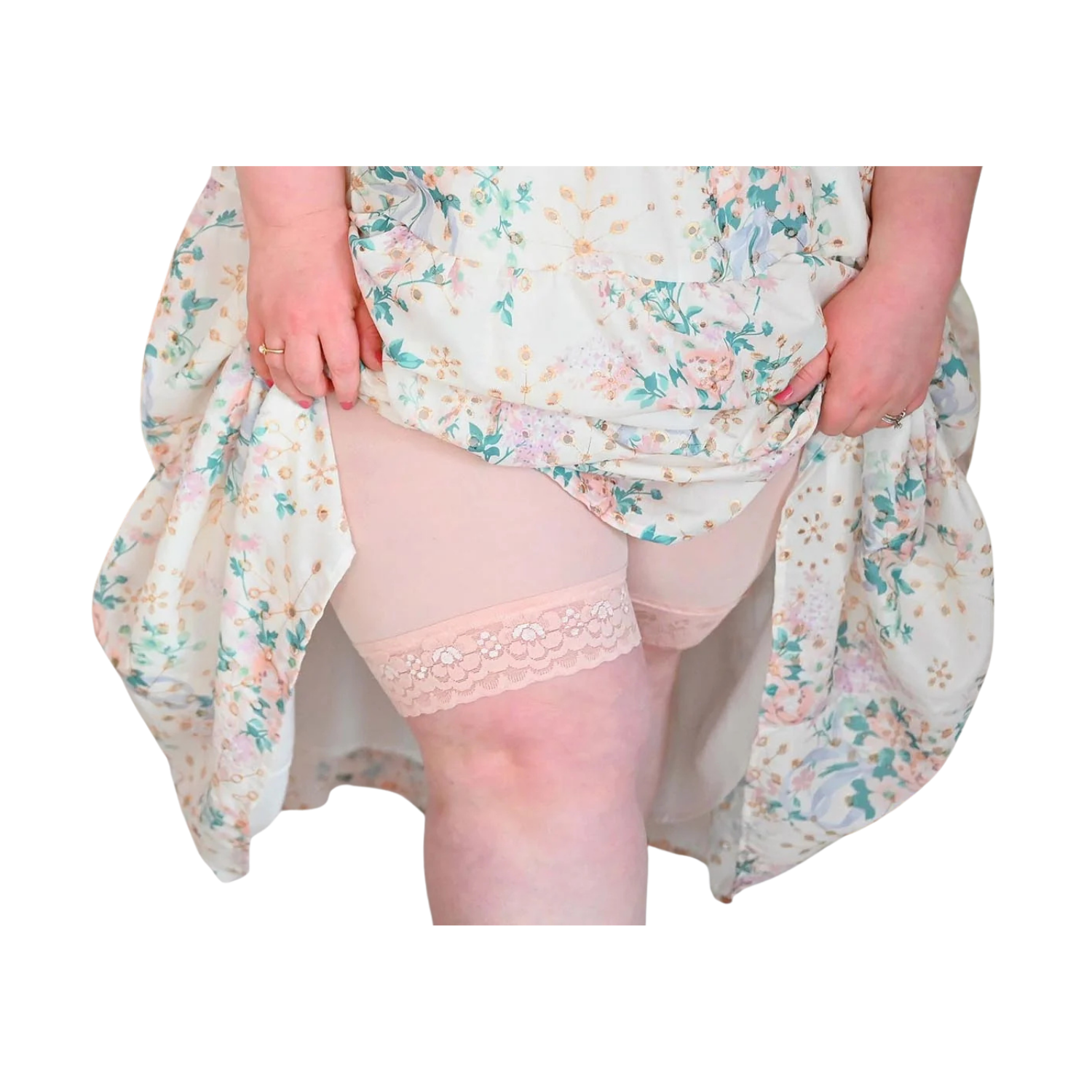 Snag Tights Lace Stay Cool Chub Rub Shorts in Ballet Pink