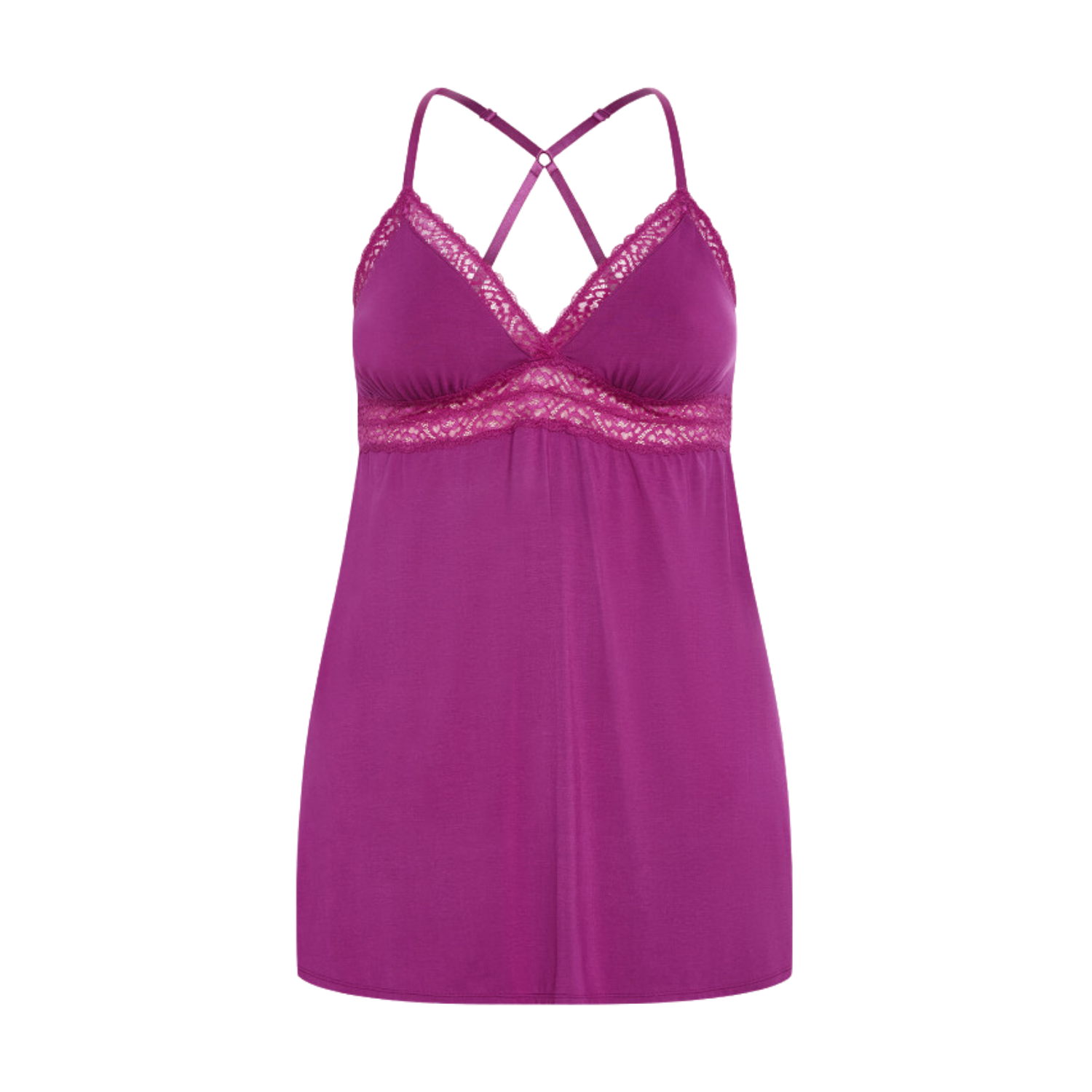 Hips &amp; Curves Viva Babydoll in Cerise