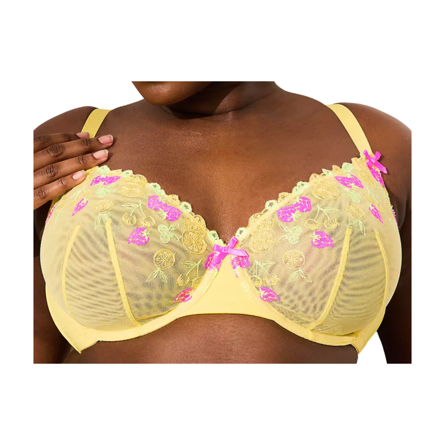 Cacique Embroidered Unlined Balconette Bra