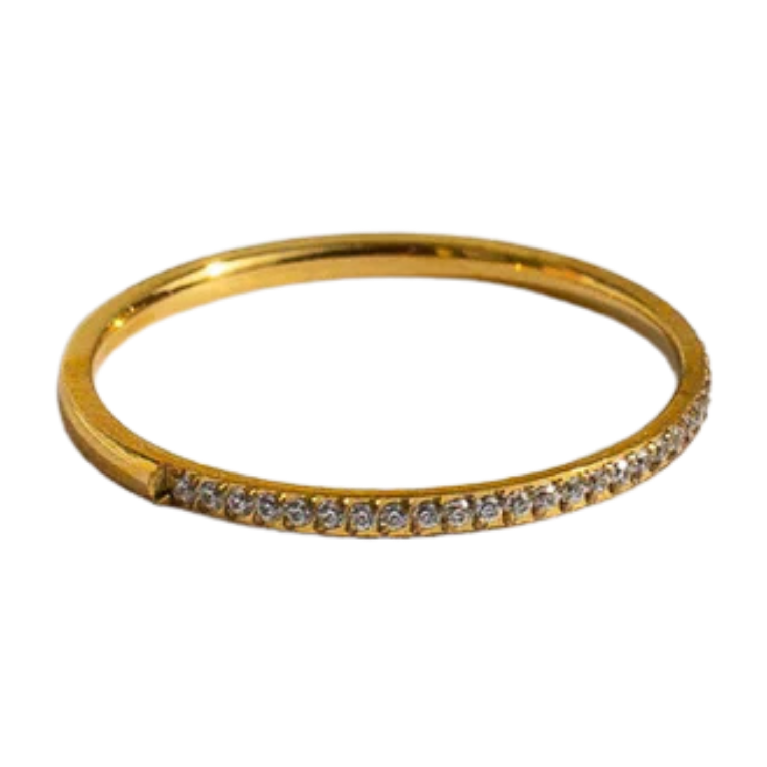 Rose and Clay Dainty Crystal Stacker Ring