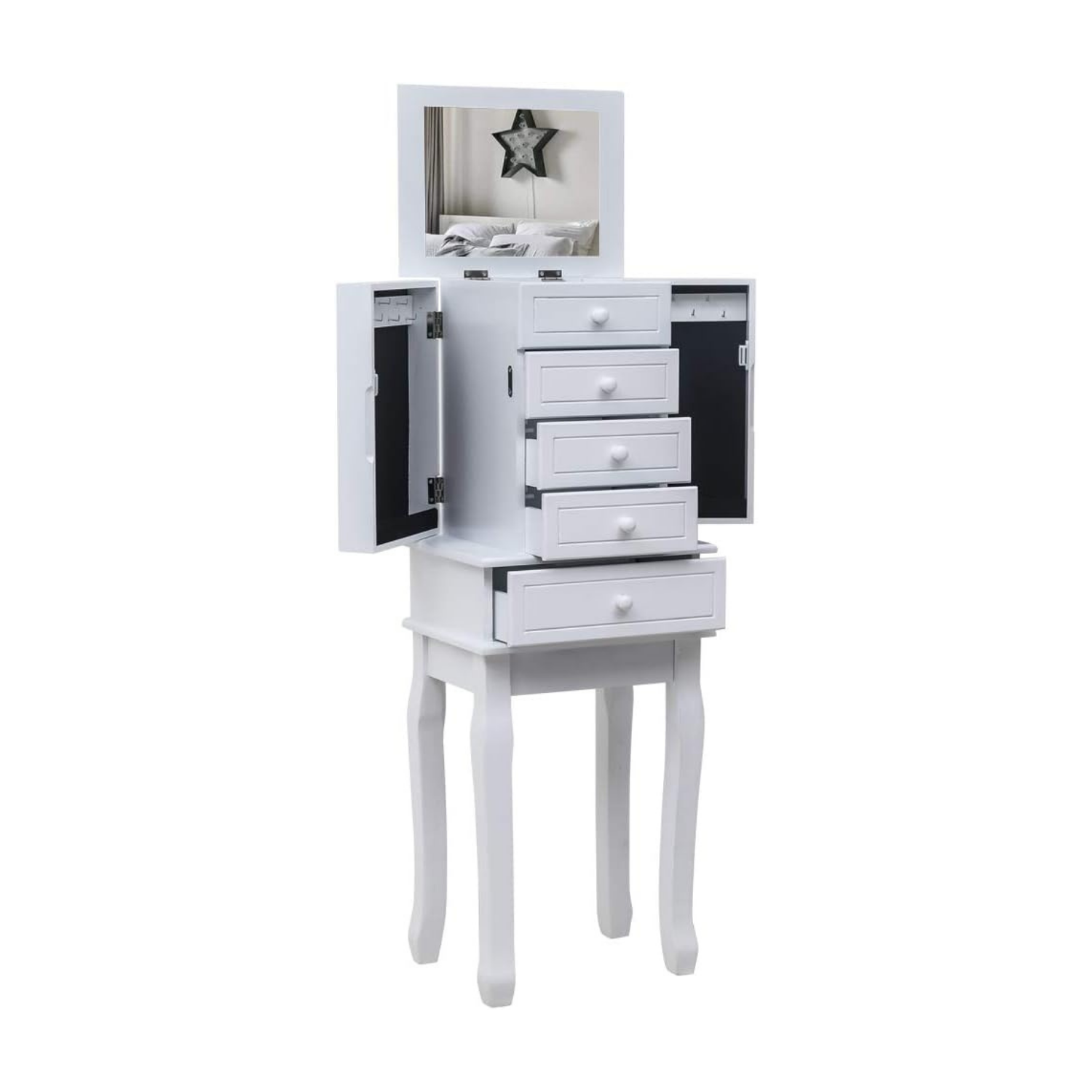 Karl Home Jewelry Armoire with Drawers