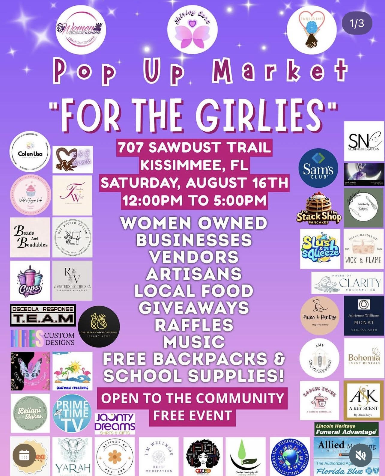 Pop up Market “For The Girlies”