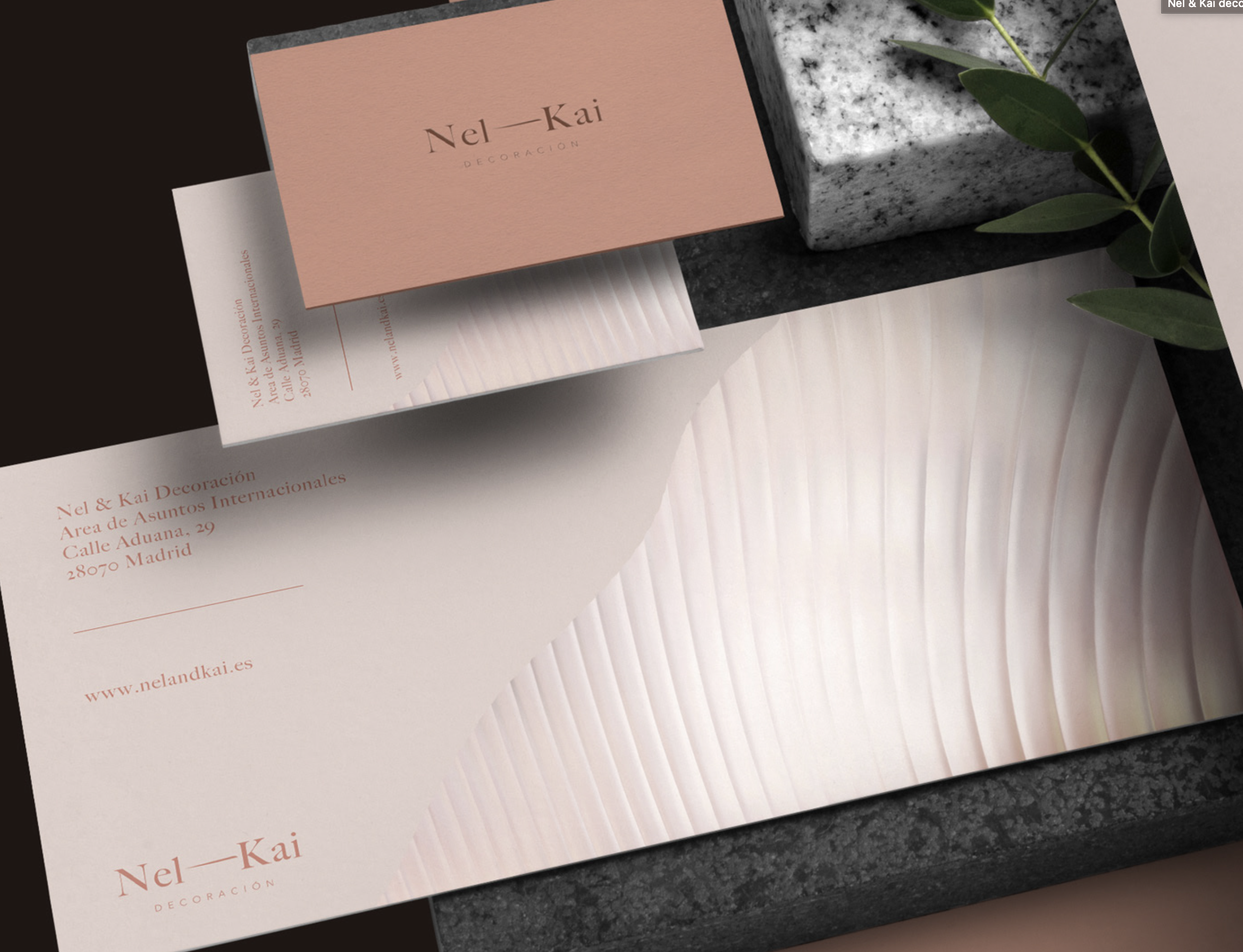 Nel + Kai merkuitingen met subtiele texturen en premium drukwerk | Elegant en stijlvol ontwerp