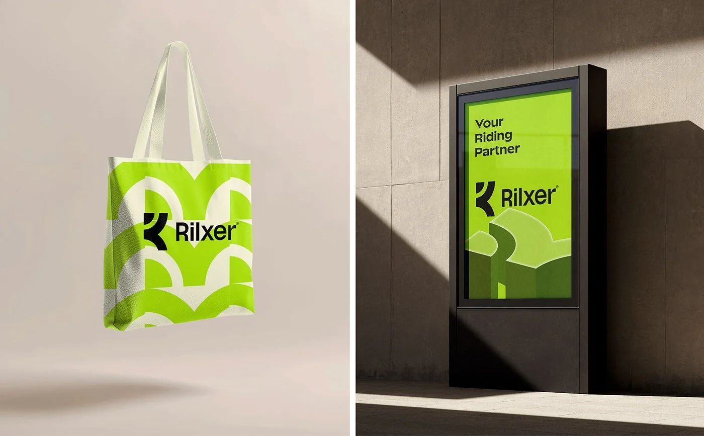 Rilxer merchandising: tas en poster met herkenbaar patroon | Retailbranding in actie