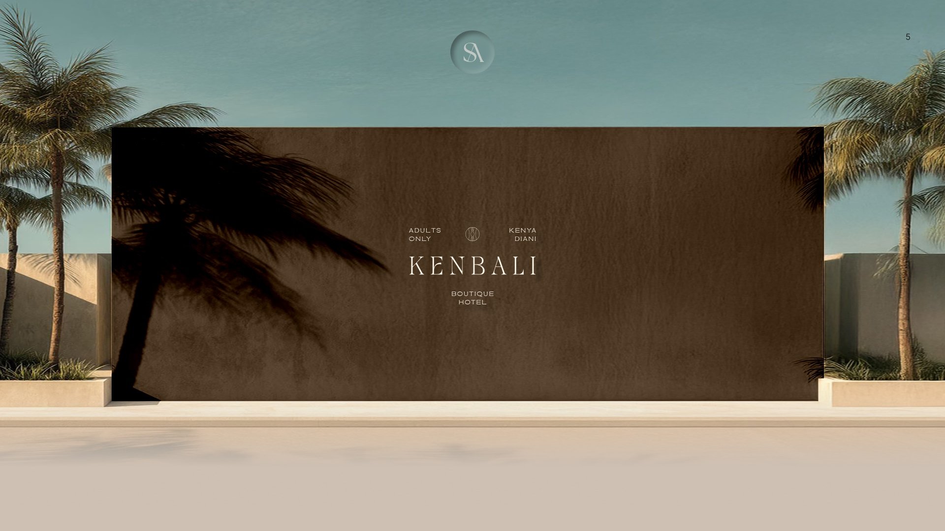 High-end visual identity for adults-only boutique hotel in Kenya.