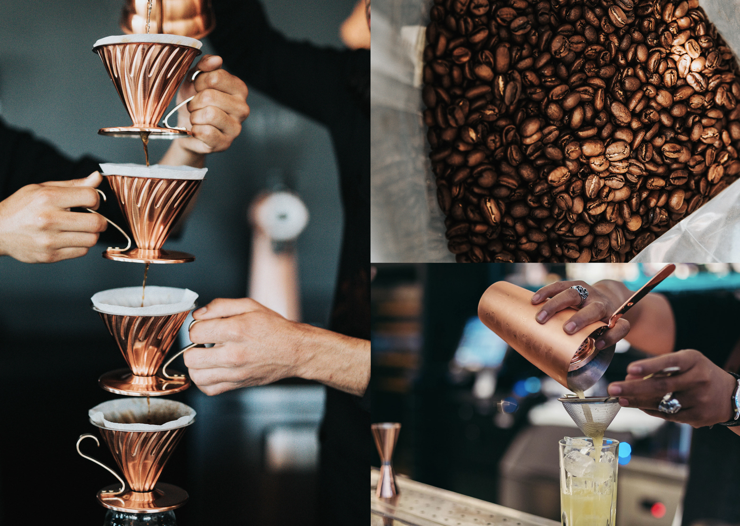Live sfeerbeeld van barista’s bij Copper Café tijdens koffiezetten | Merkbeleving en klantinteractie