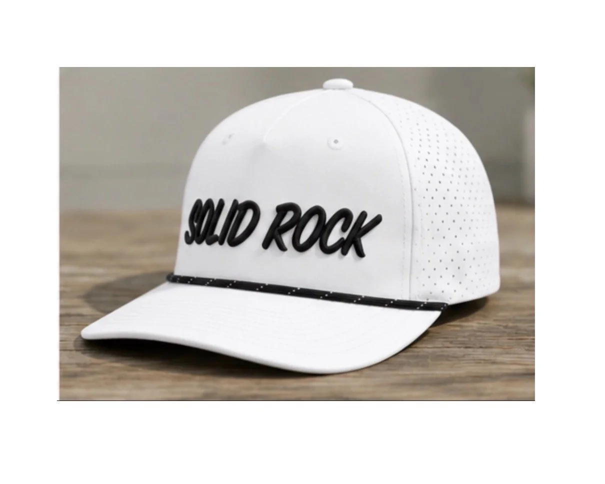 White Pacific Headwear Rope hat -3D Embroidery