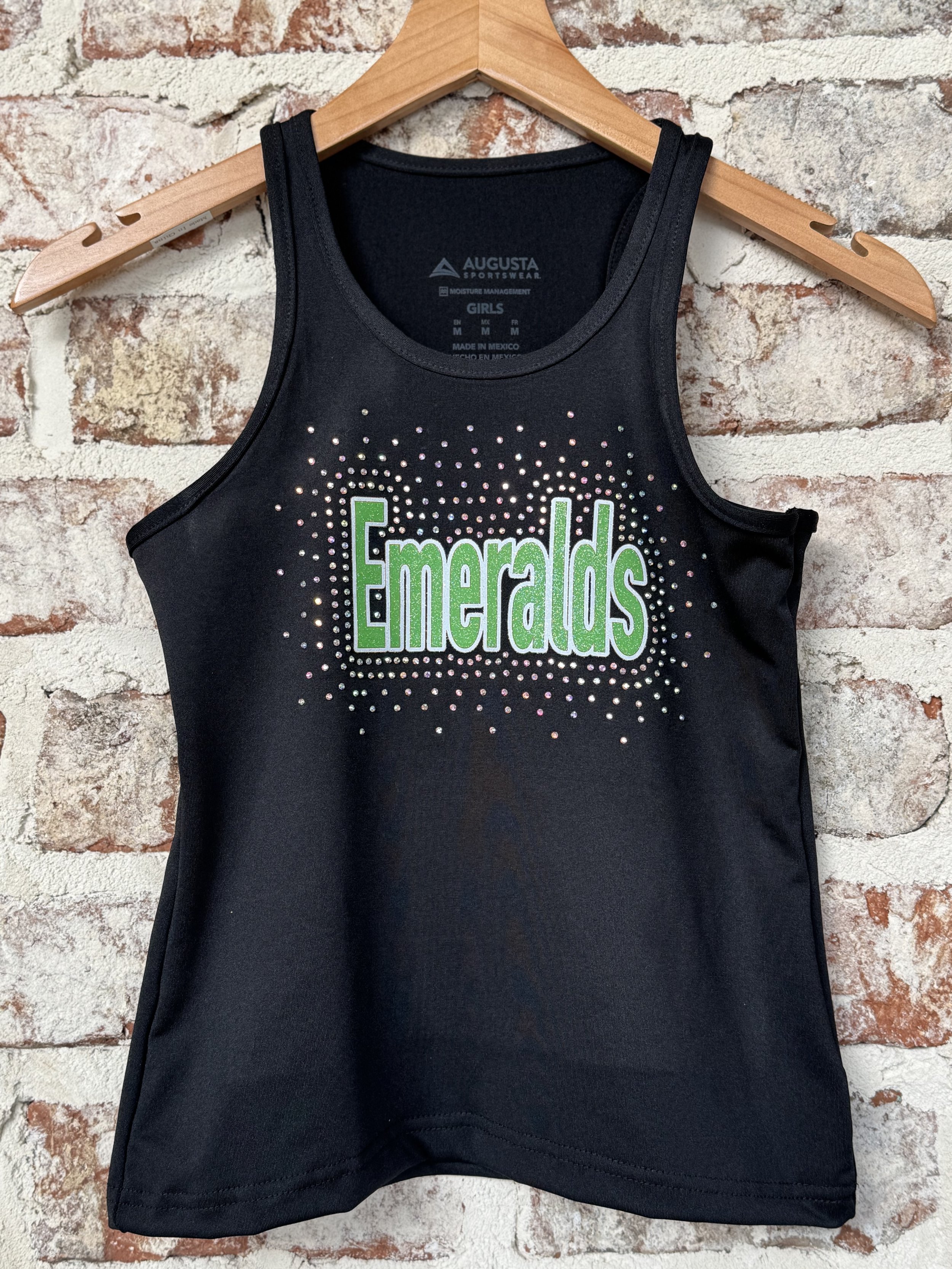 Emeralds Team Rhinestone & Glitter Design