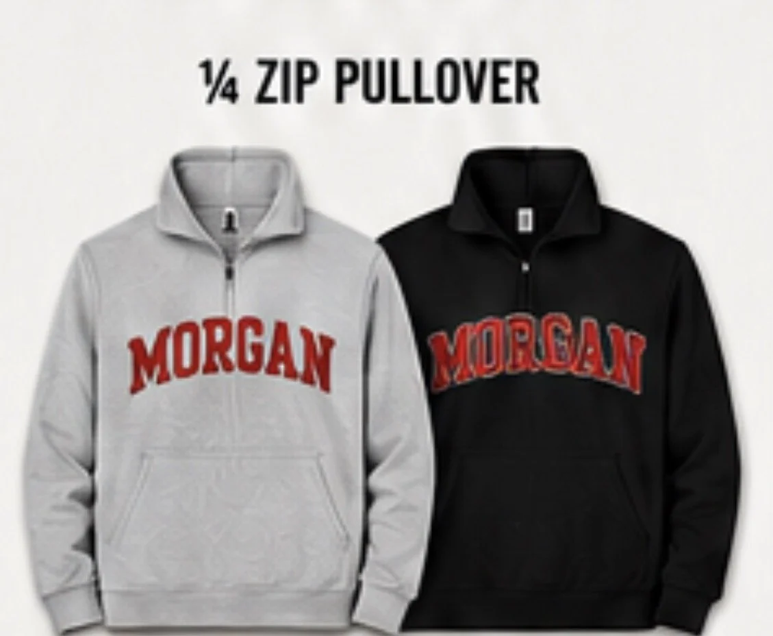 MORGAN EMBROIDERED 1/4 ZIP PULLOVER