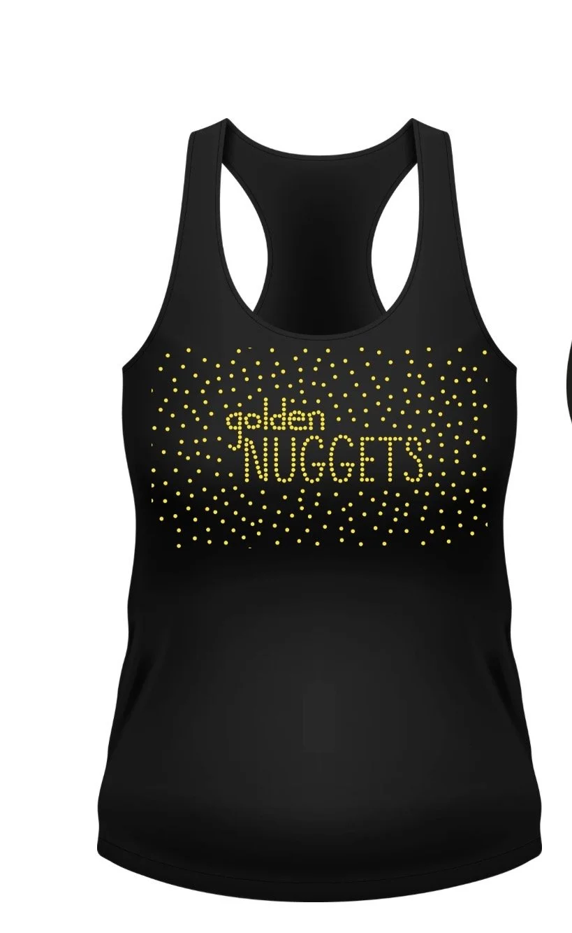 Golden Nuggets Rhinestone Team Tank Top