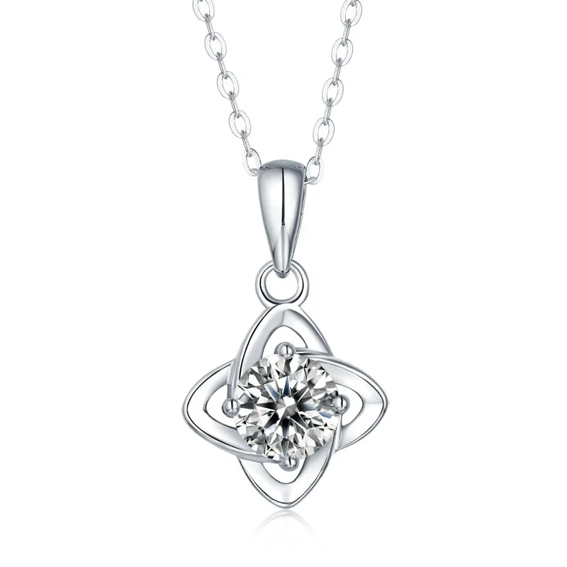 💎 Star-Bail Lattice Solitaire Necklace