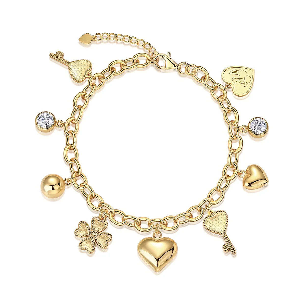 💛 "Love & Luck" Charm Bracelet