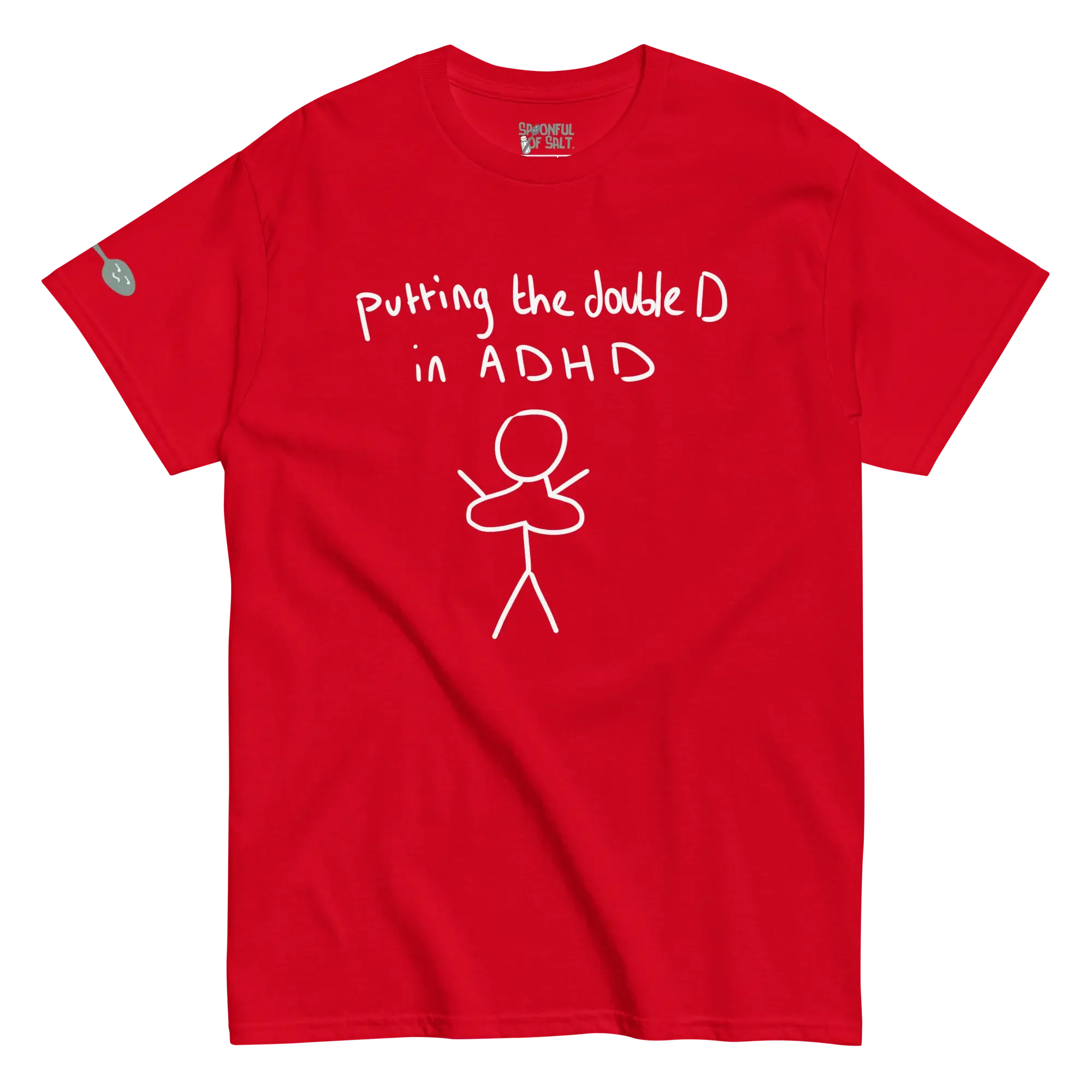 unisex-classic-tee-red-front-slay-adhd.webp