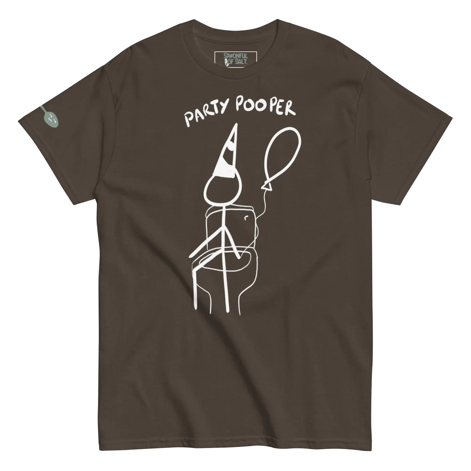 unisex-classic-tee-dark-chocolate-front-i-be-pooping.webp