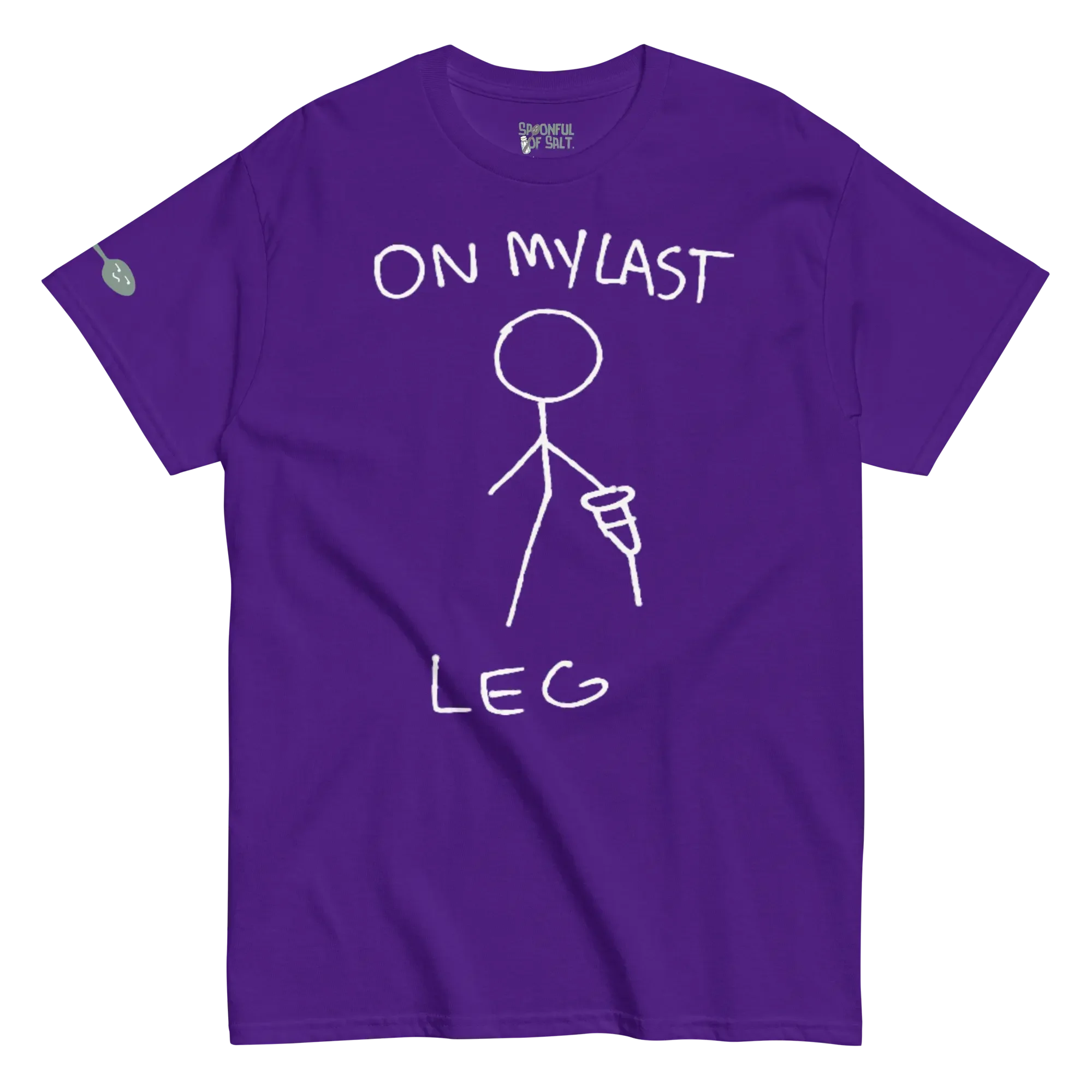 unisex-classic-tee-purple-front-amputee-pride-last-leg.webp