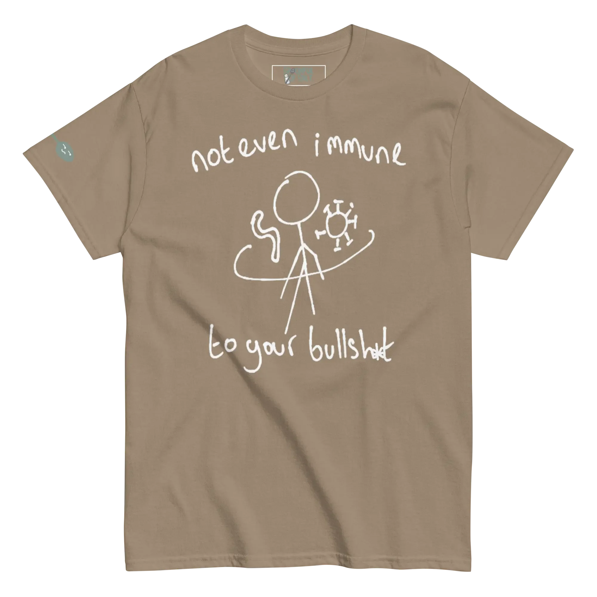 unisex-classic-tee-brown-savana-front-immune-system.webp