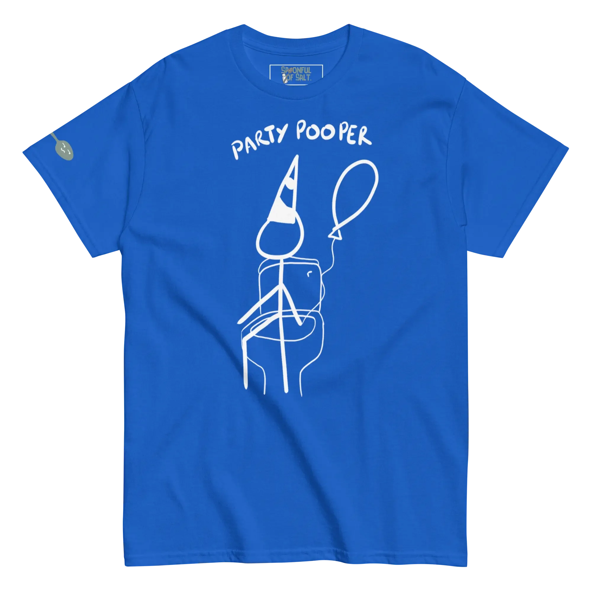 unisex-classic-tee-royal-front-i-be-pooping.webp