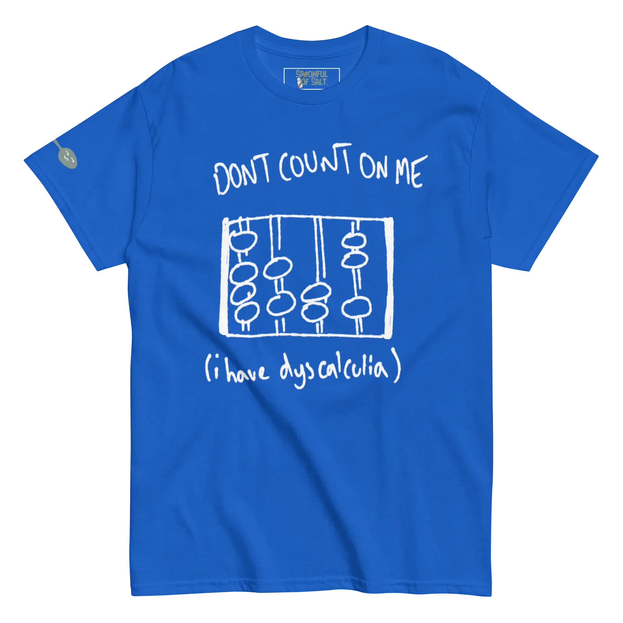 unisex-classic-tee-royal-front-dyscalculia.webp