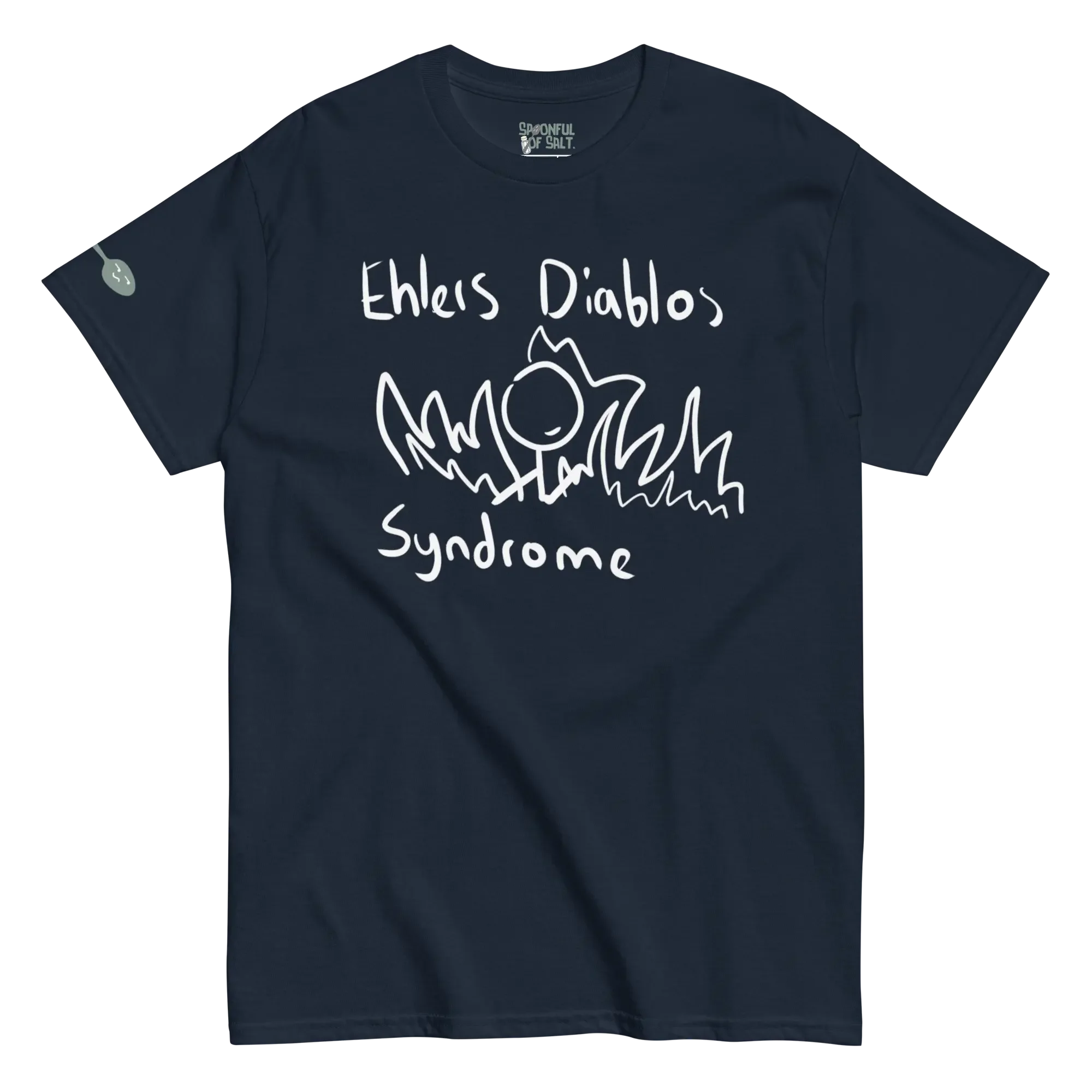 unisex-classic-tee-navy-front-ehlers-danlos-syndrome.webp