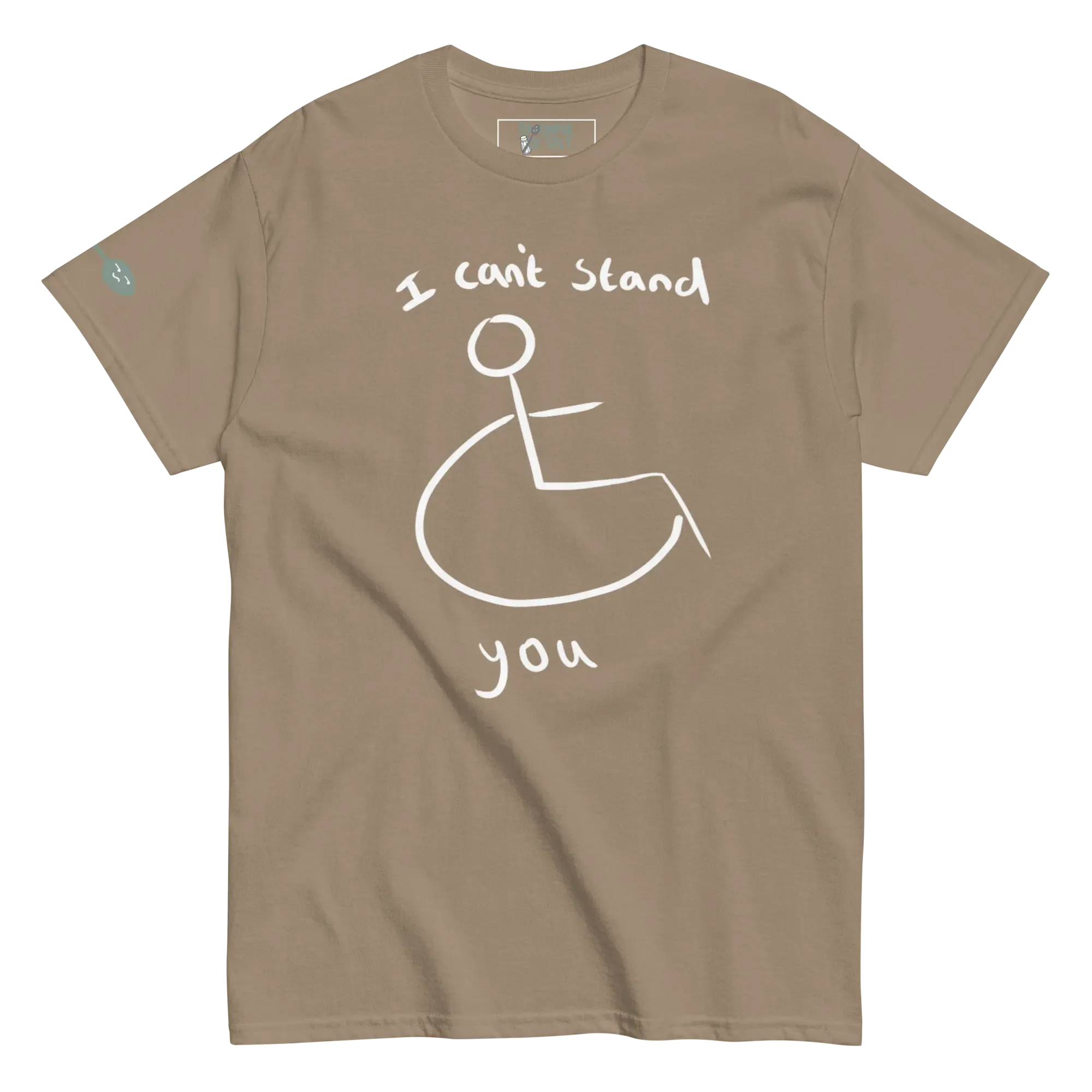 unisex-classic-tee-brown-savana-front-i-cant-stand-you.webp