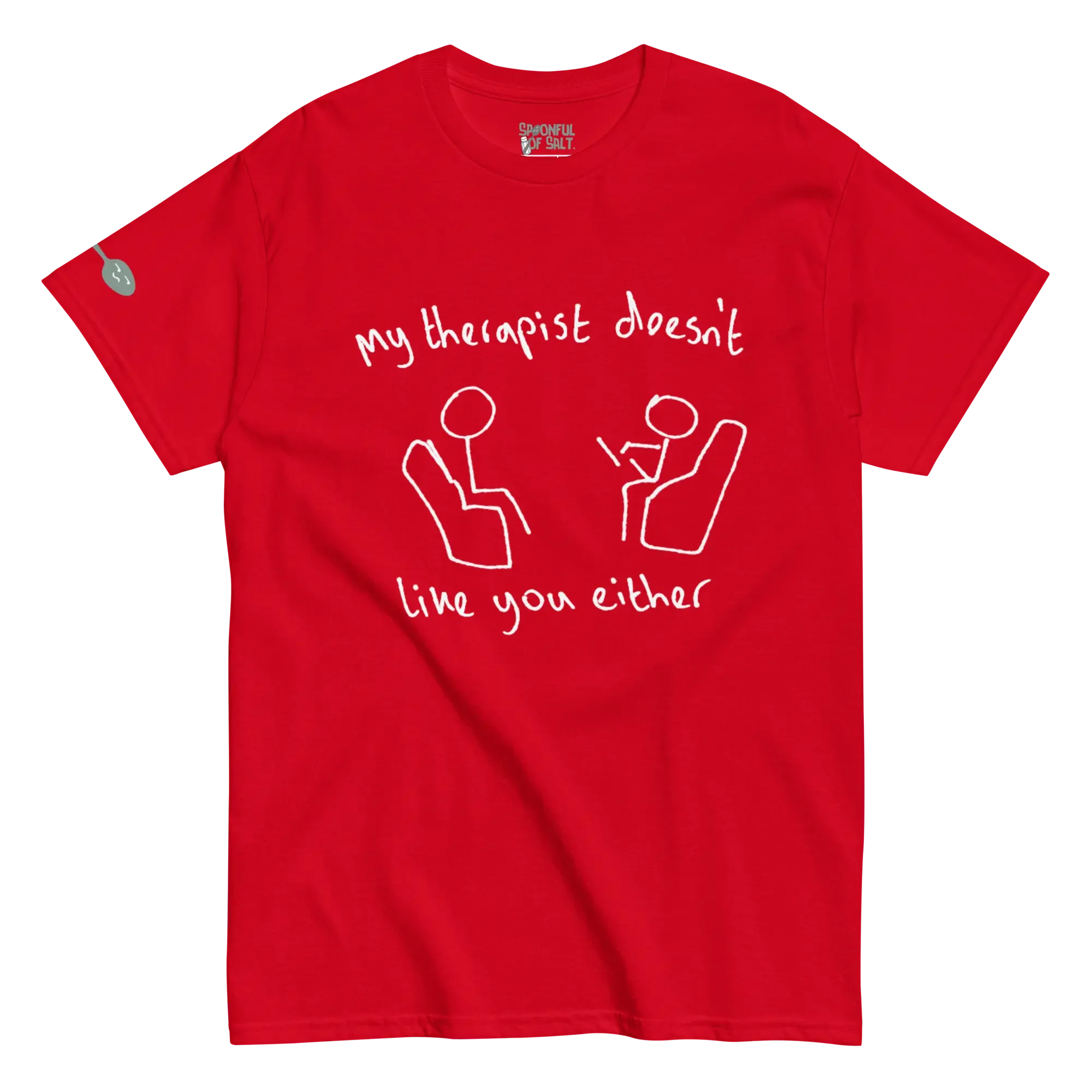 unisex-classic-tee-red-front-mental-health-therapy.webp