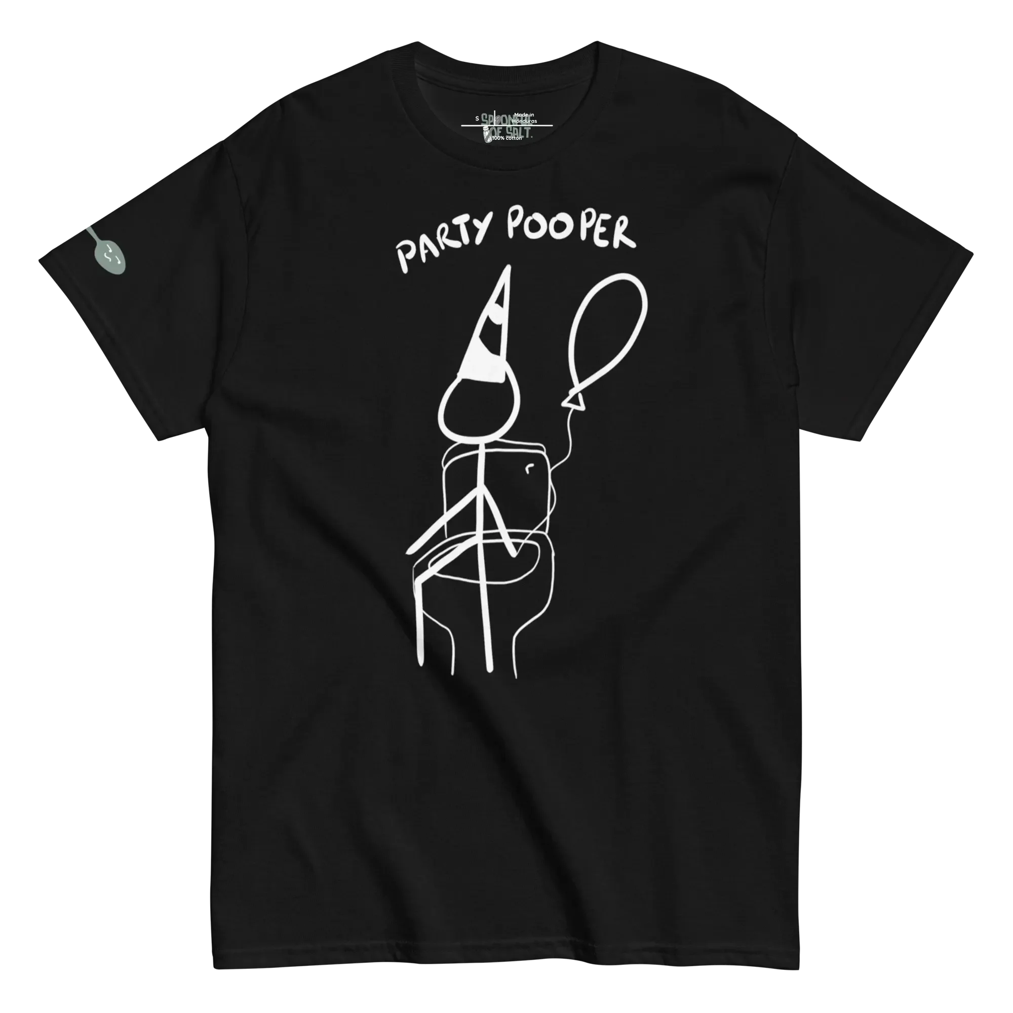 unisex-classic-tee-black-front-i-be-pooping.webp